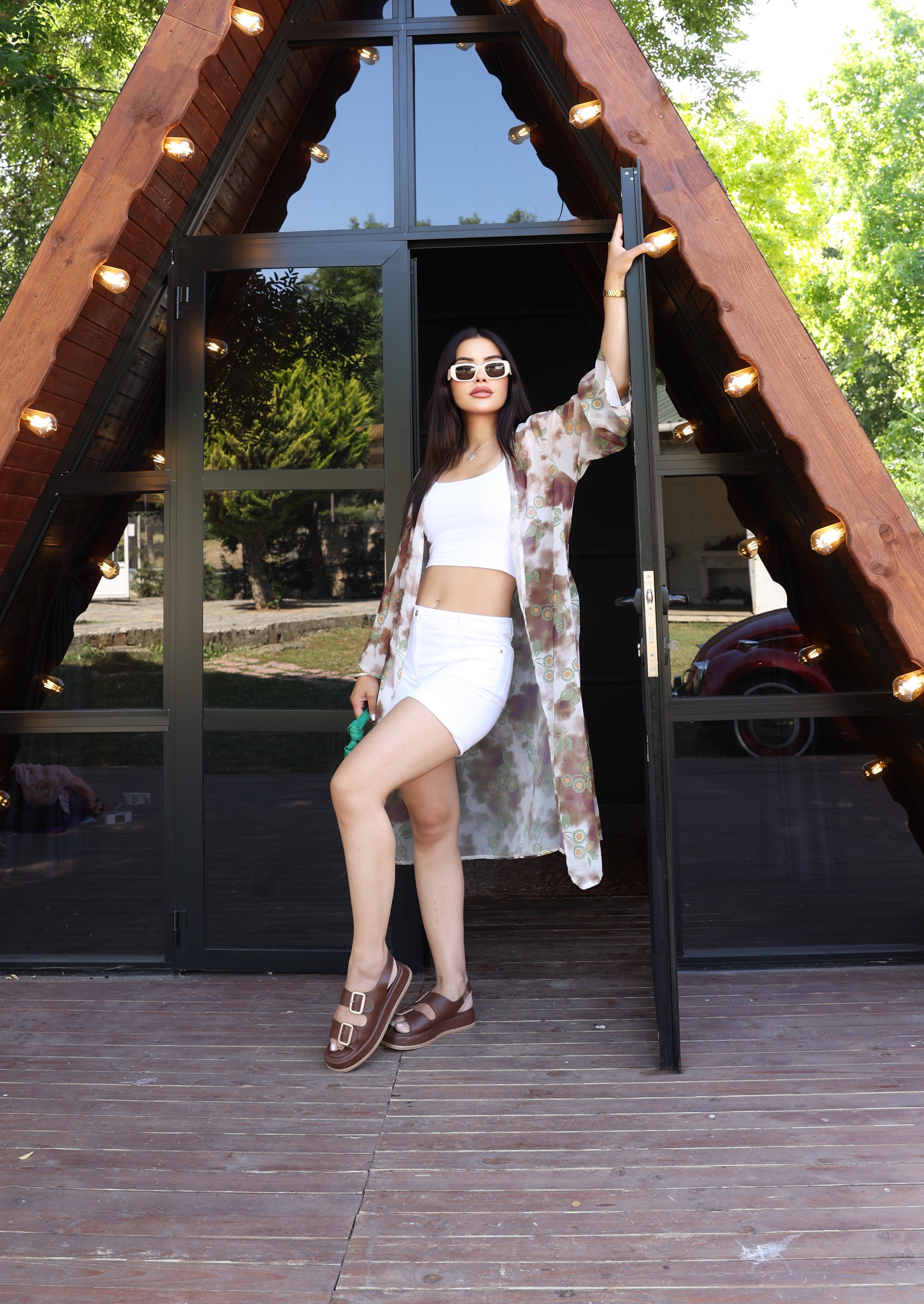 Şık, Hafif ve Çok Yönlü – Standart Beden Desenli Kimono