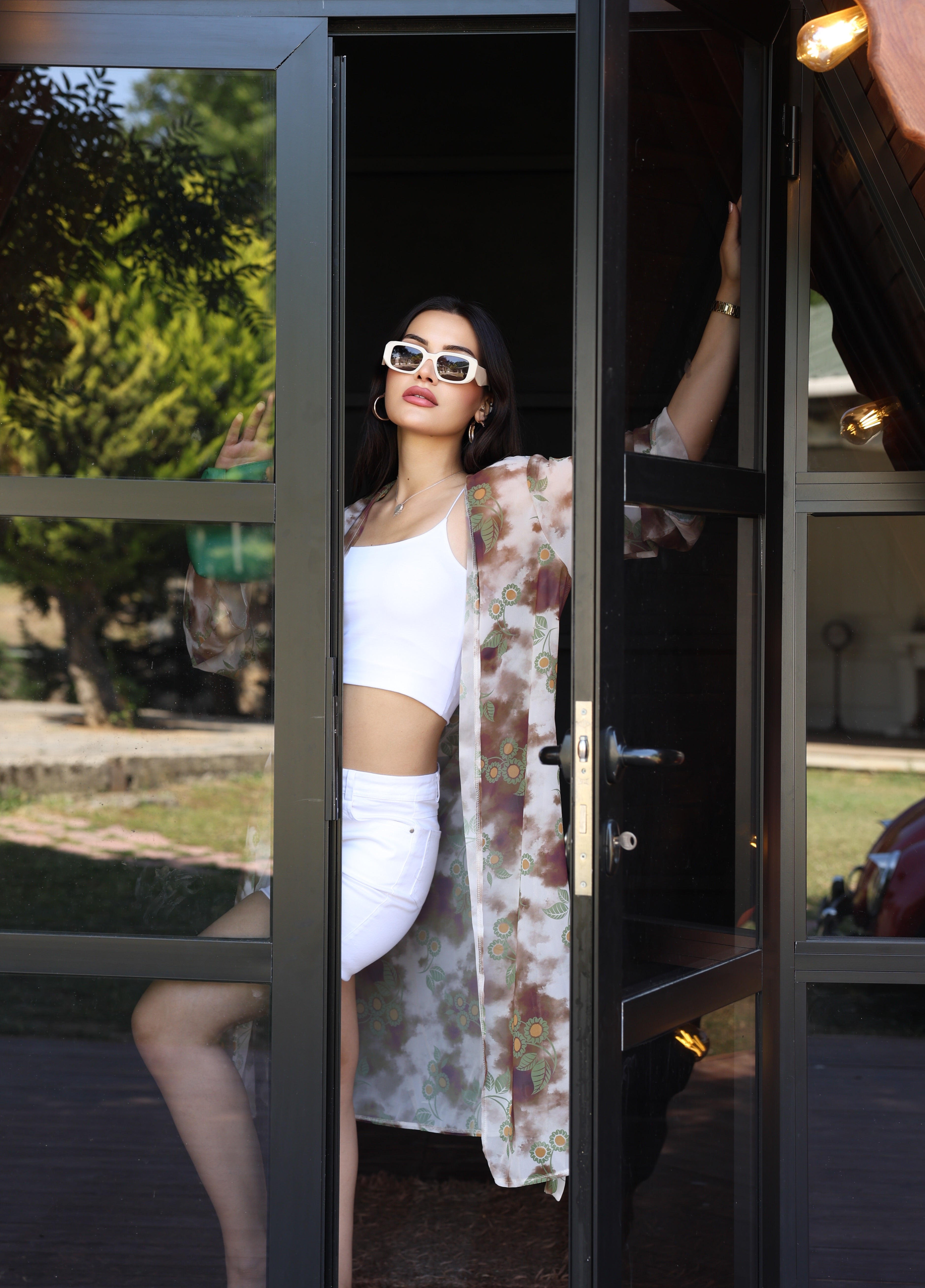 Şık, Hafif ve Çok Yönlü – Standart Beden Desenli Kimono