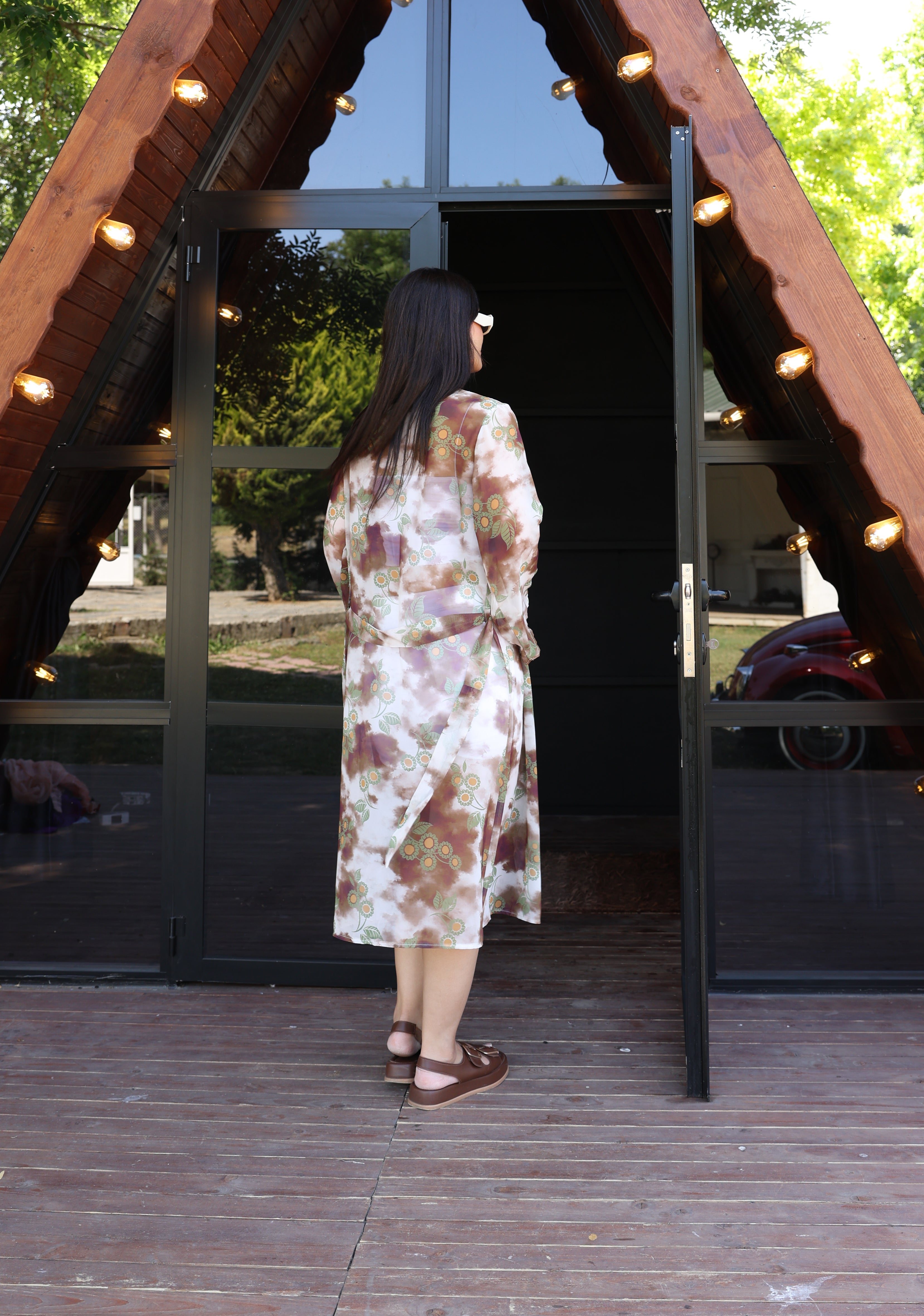 Şık, Hafif ve Çok Yönlü – Standart Beden Desenli Kimono