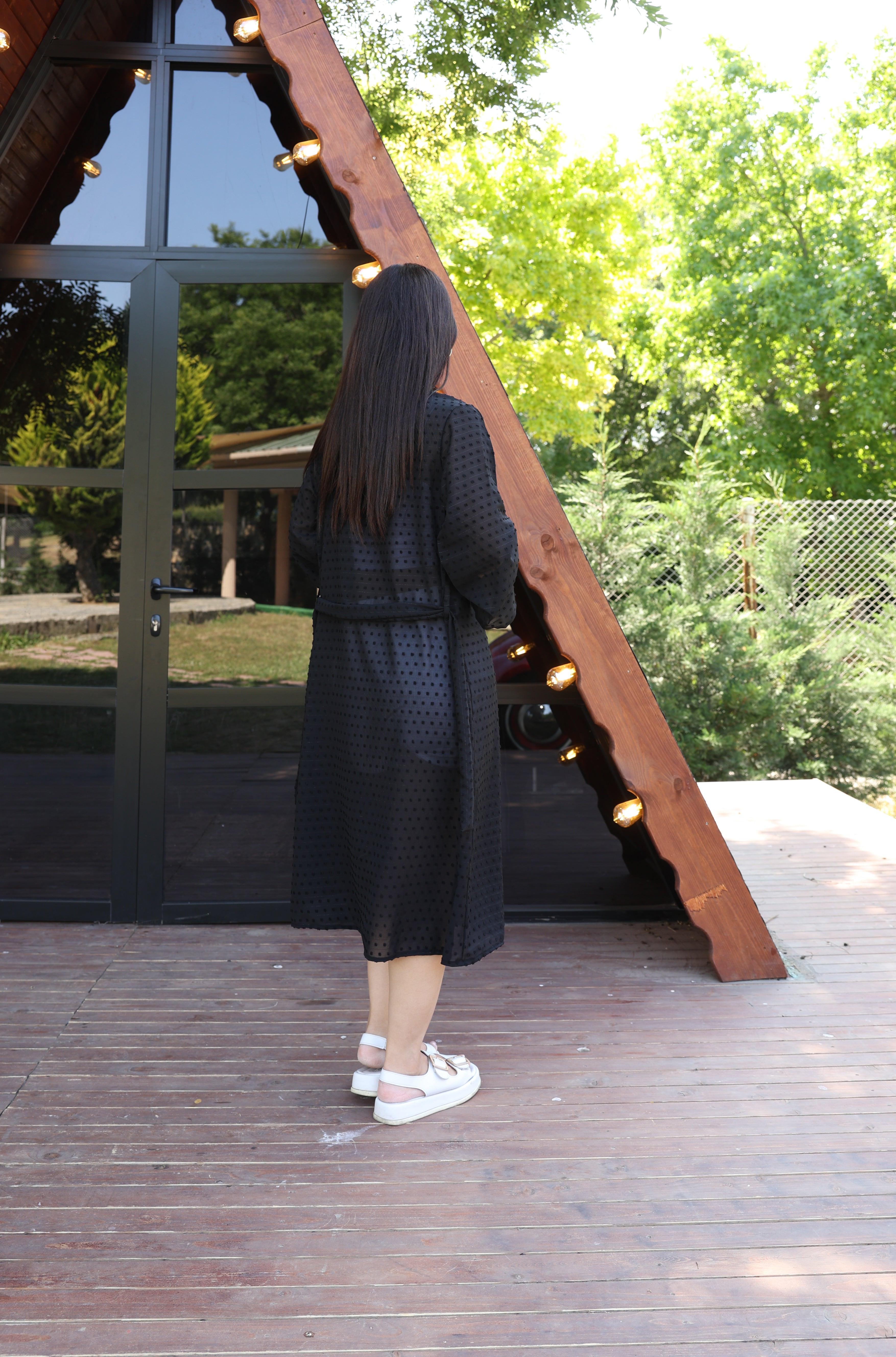 Şık, Hafif ve Çok Yönlü – Standart Beden Desenli Kimono