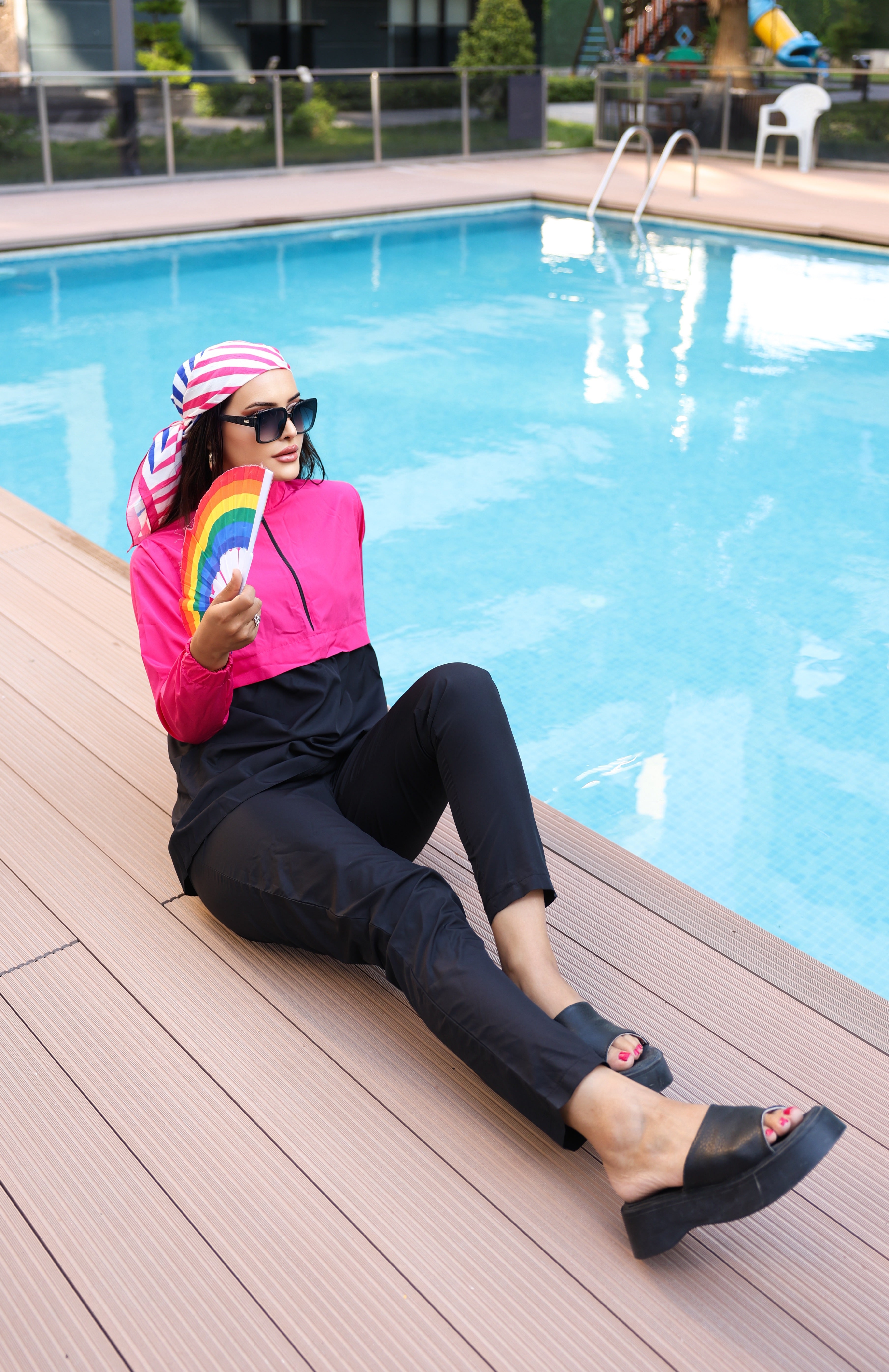 Kadın Tam Kapalı Tesettür Mayo Haşema