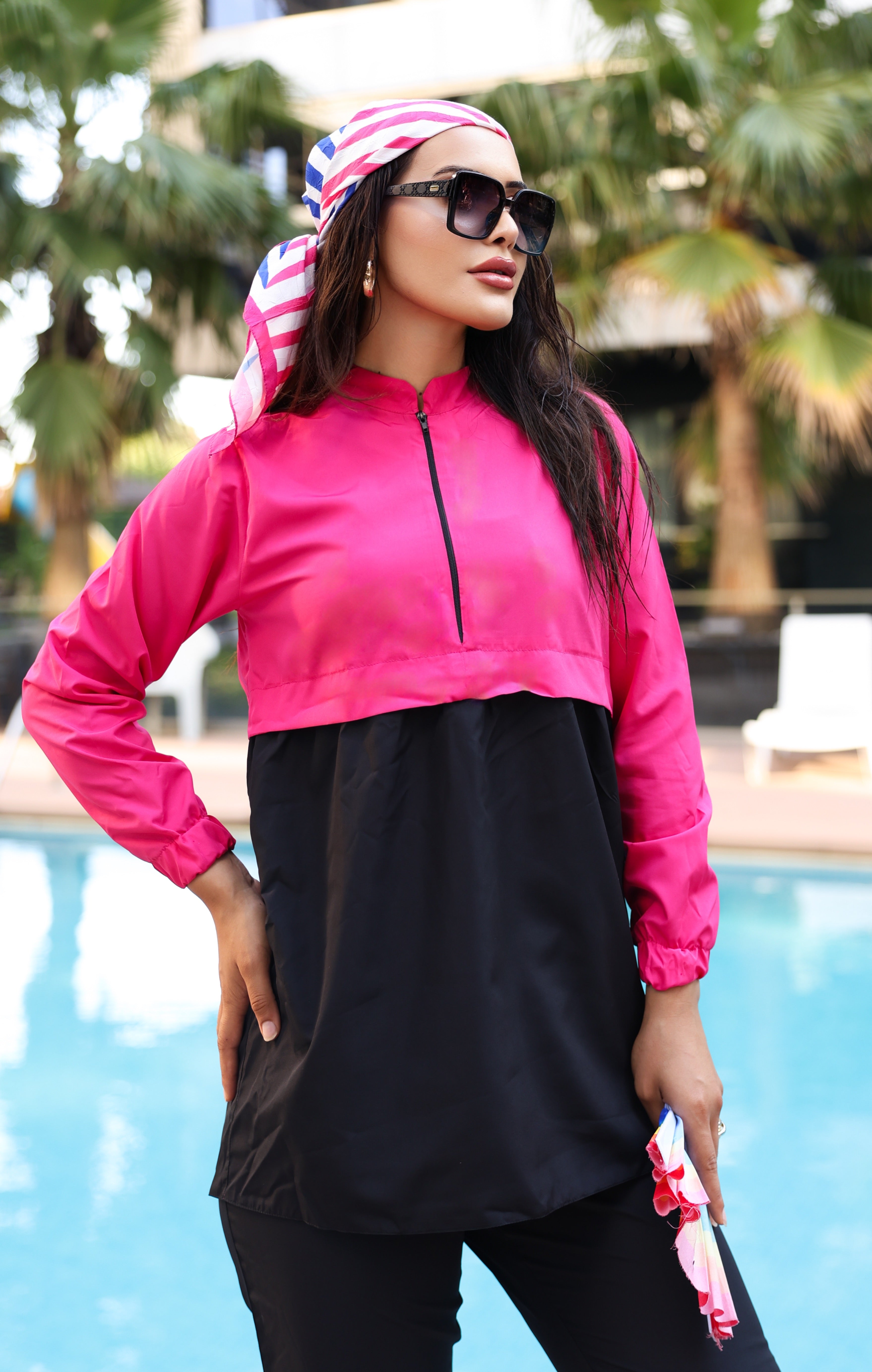 Kadın Tam Kapalı Tesettür Mayo Haşema