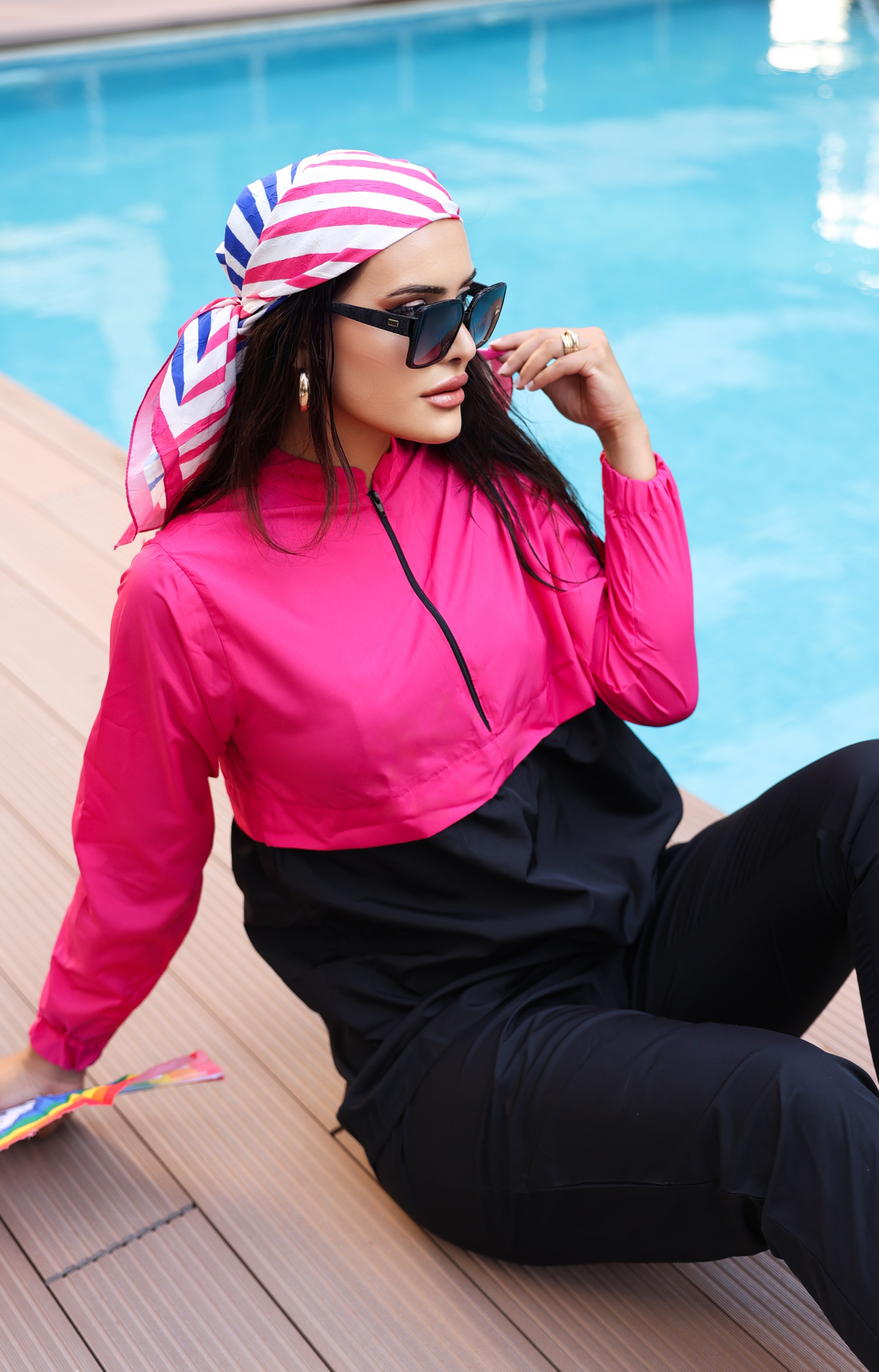 Kadın Tam Kapalı Tesettür Mayo Haşema