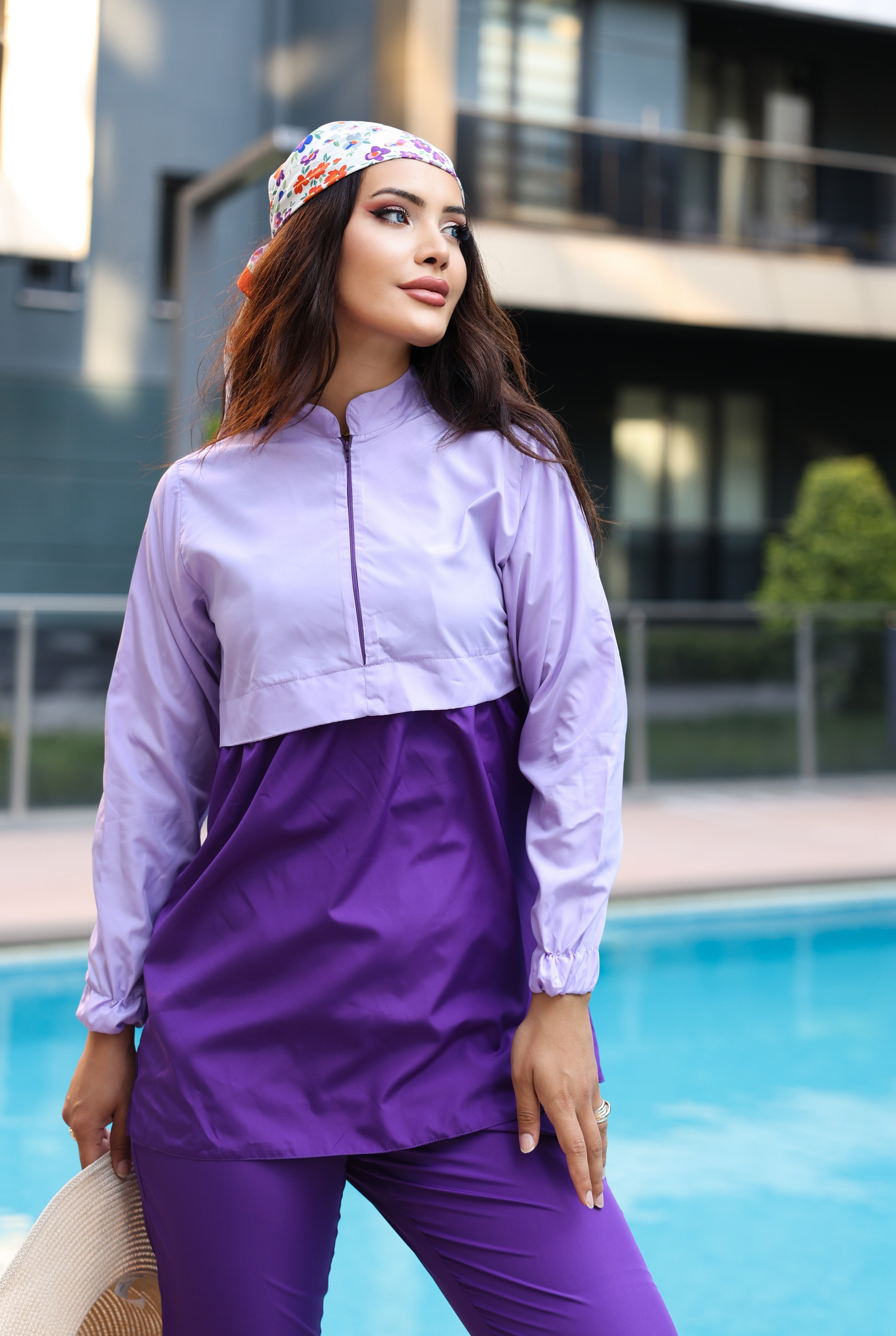 Kadın Tam Kapalı Tesettür Mayo Haşema