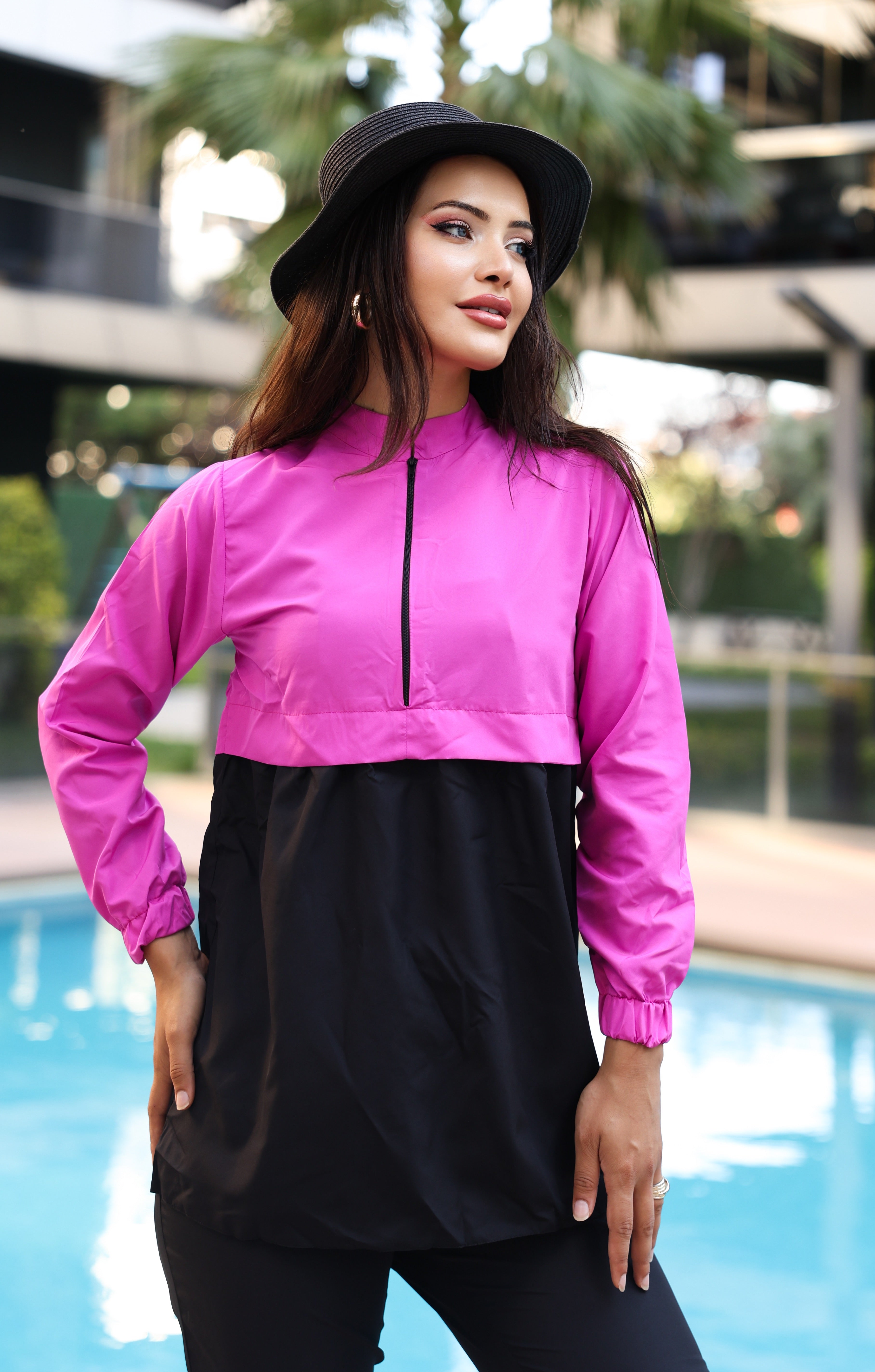 Kadın Tam Kapalı Tesettür Mayo Haşema