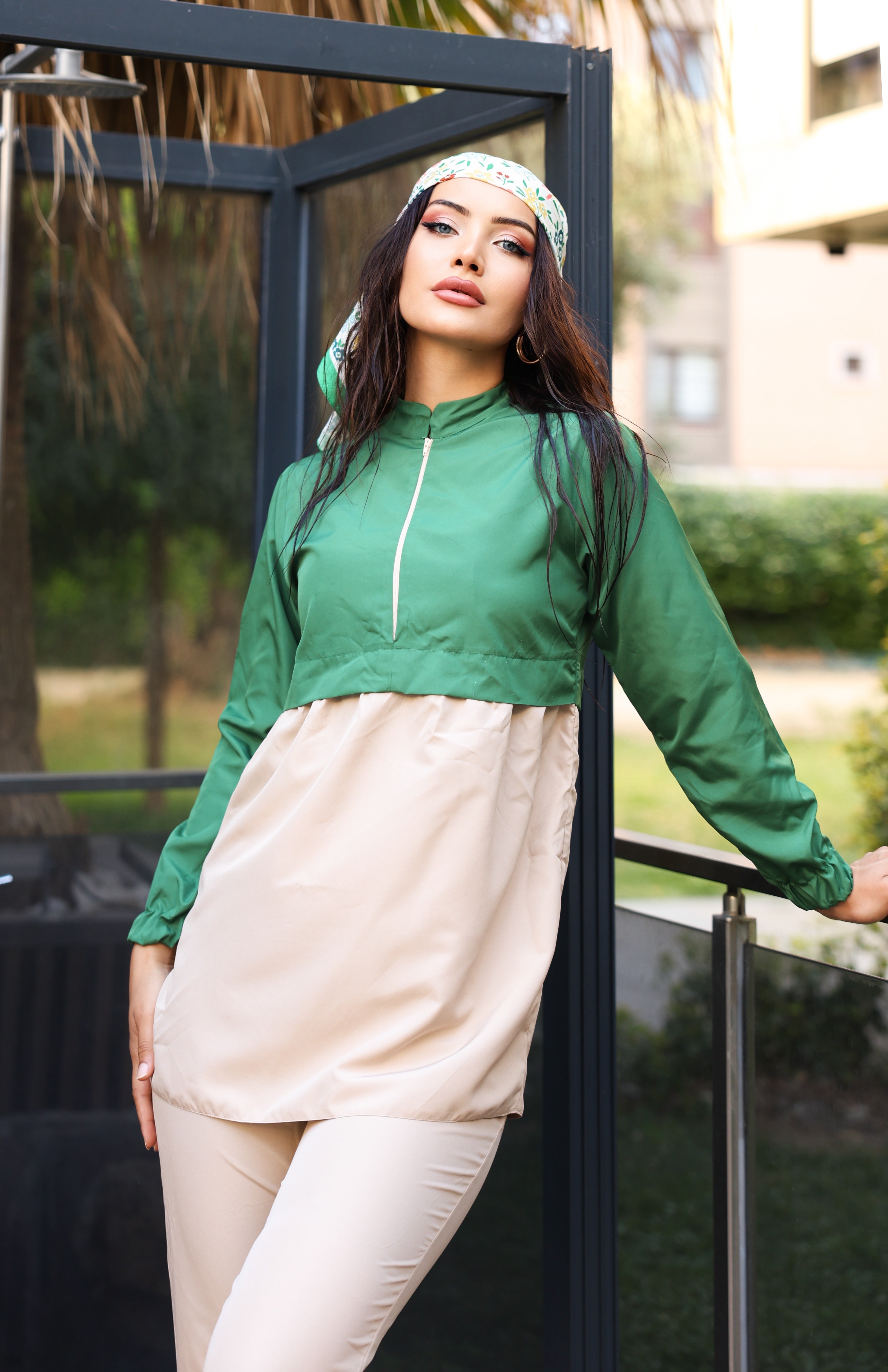 Kadın Tam Kapalı Tesettür Mayo Haşema