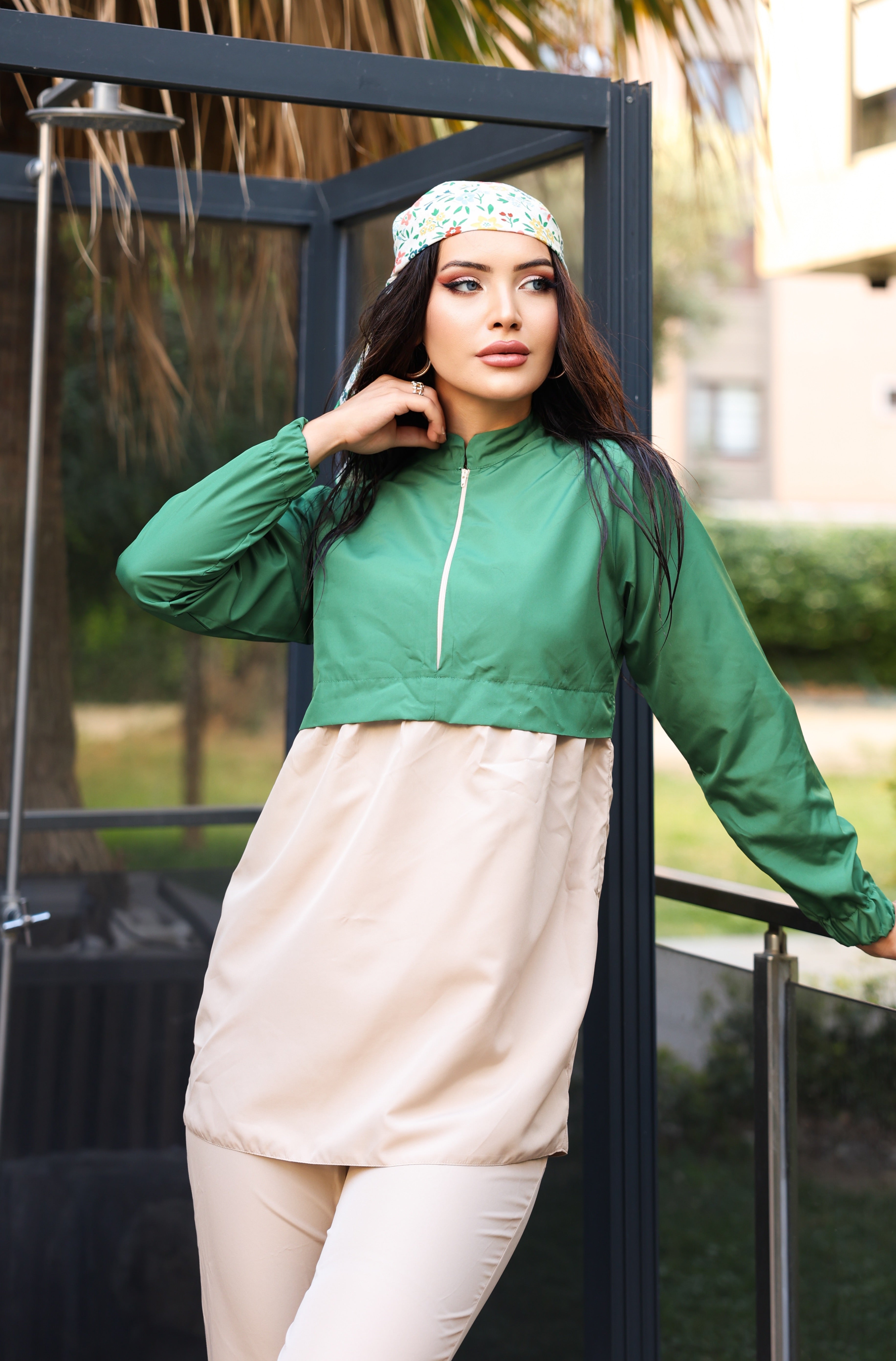 Kadın Tam Kapalı Tesettür Mayo Haşema