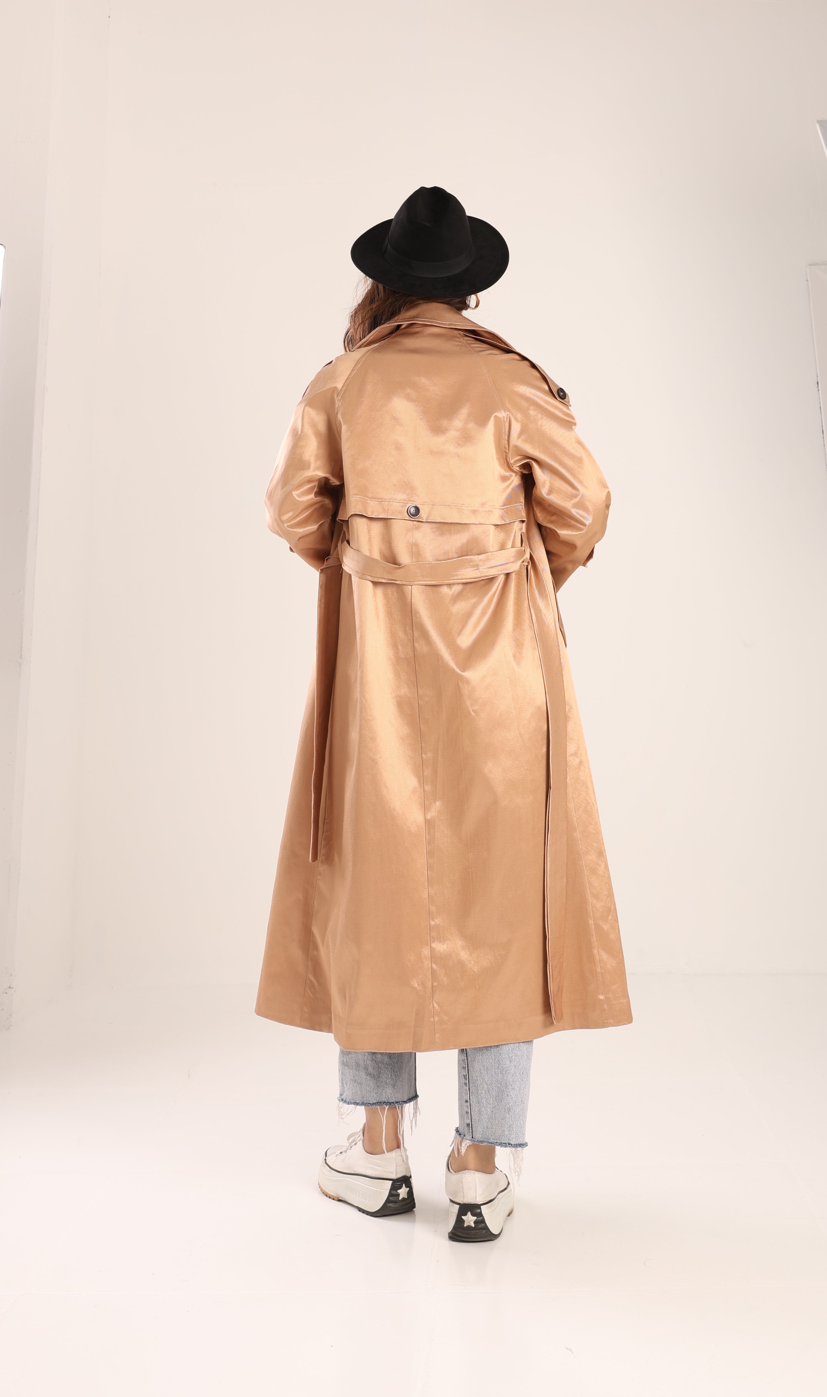 Trençkot Tasarım Oversize Astarlı Geniş Kesim Creed