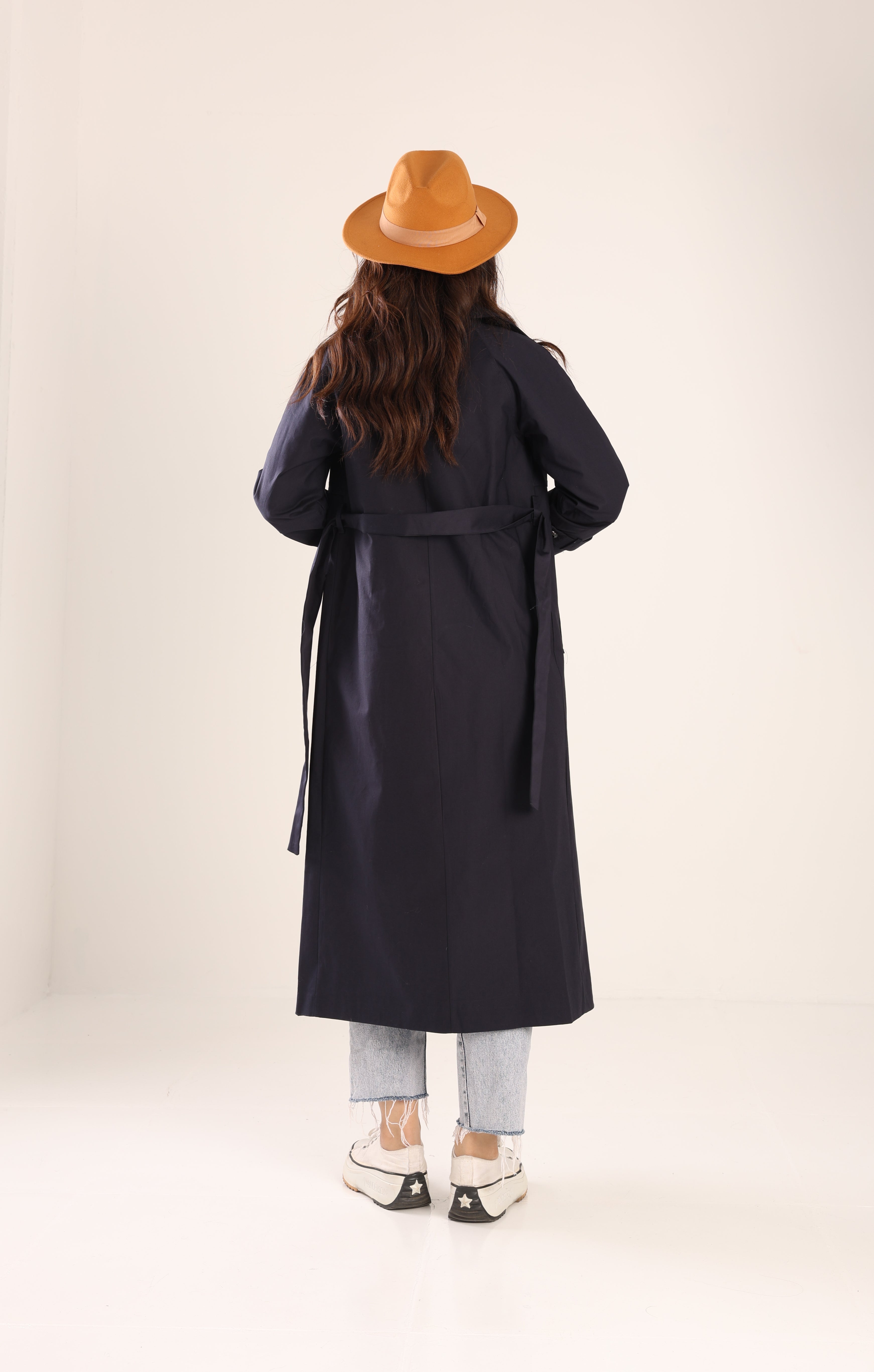 Trençkot Tasarım Oversize Astarlı Geniş Kesim Spring