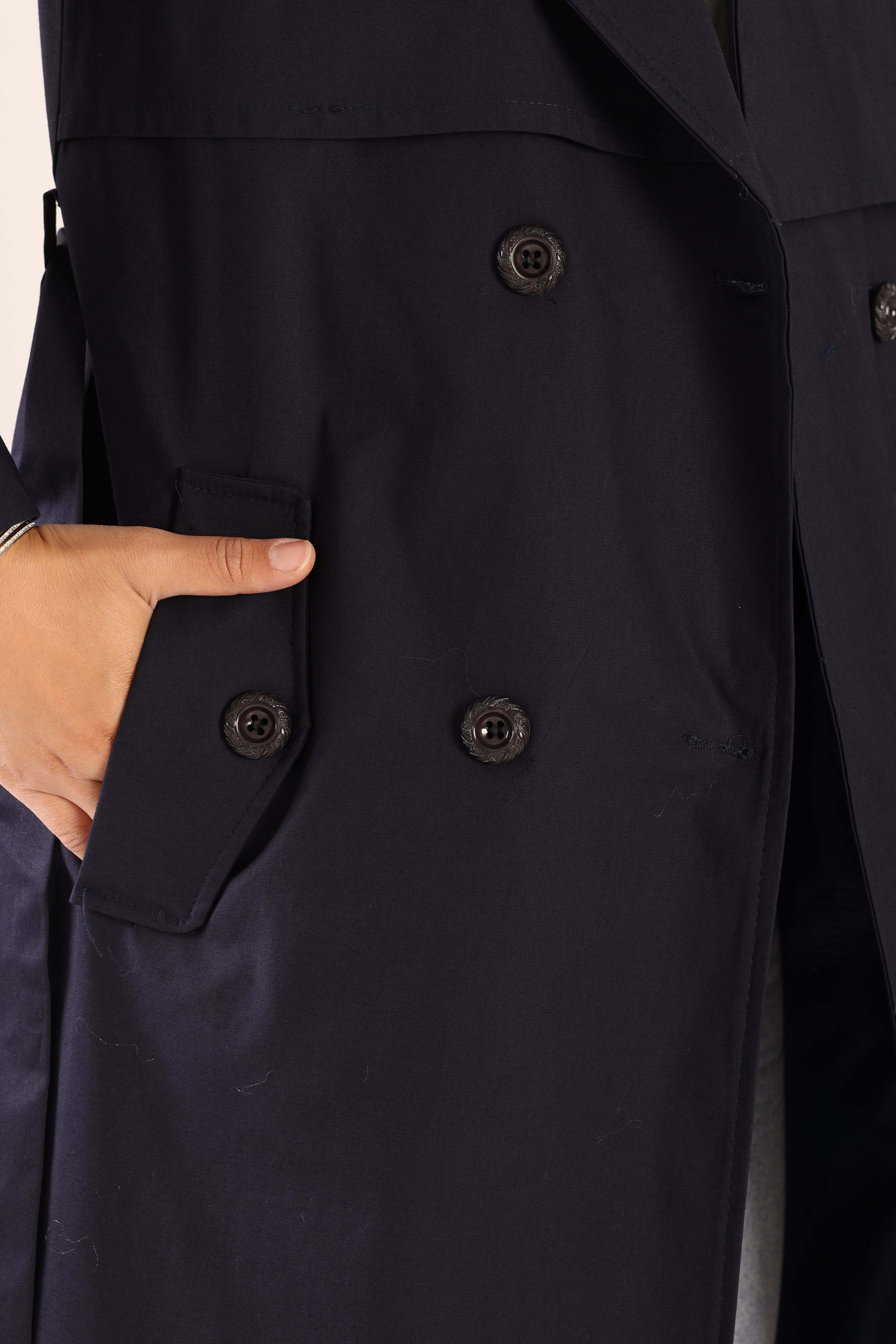 Trençkot Tasarım Oversize Astarlı Geniş Kesim Spring