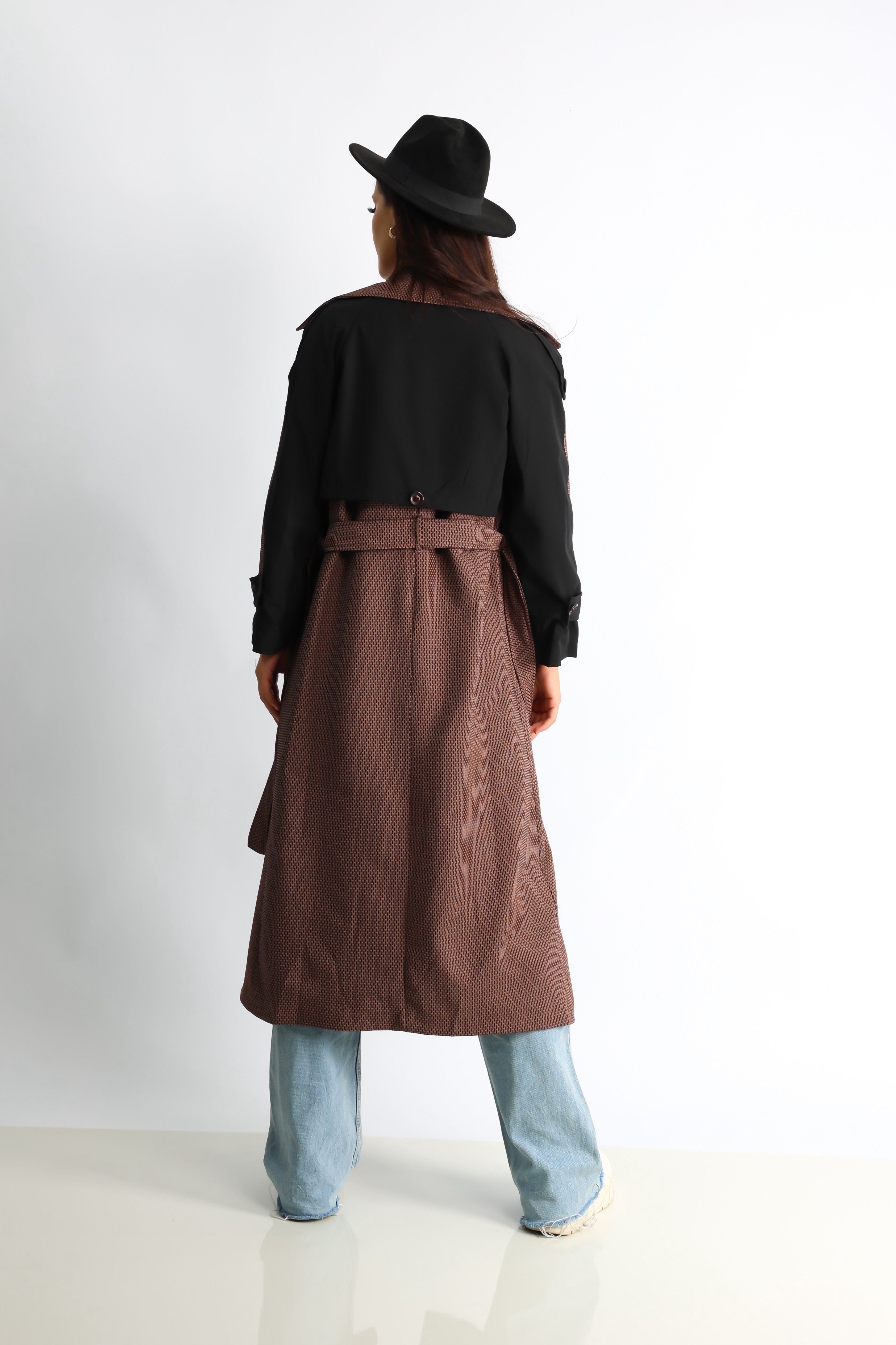 Trençkot Tasarım Oversize Astarlı Geniş Kesim Creed