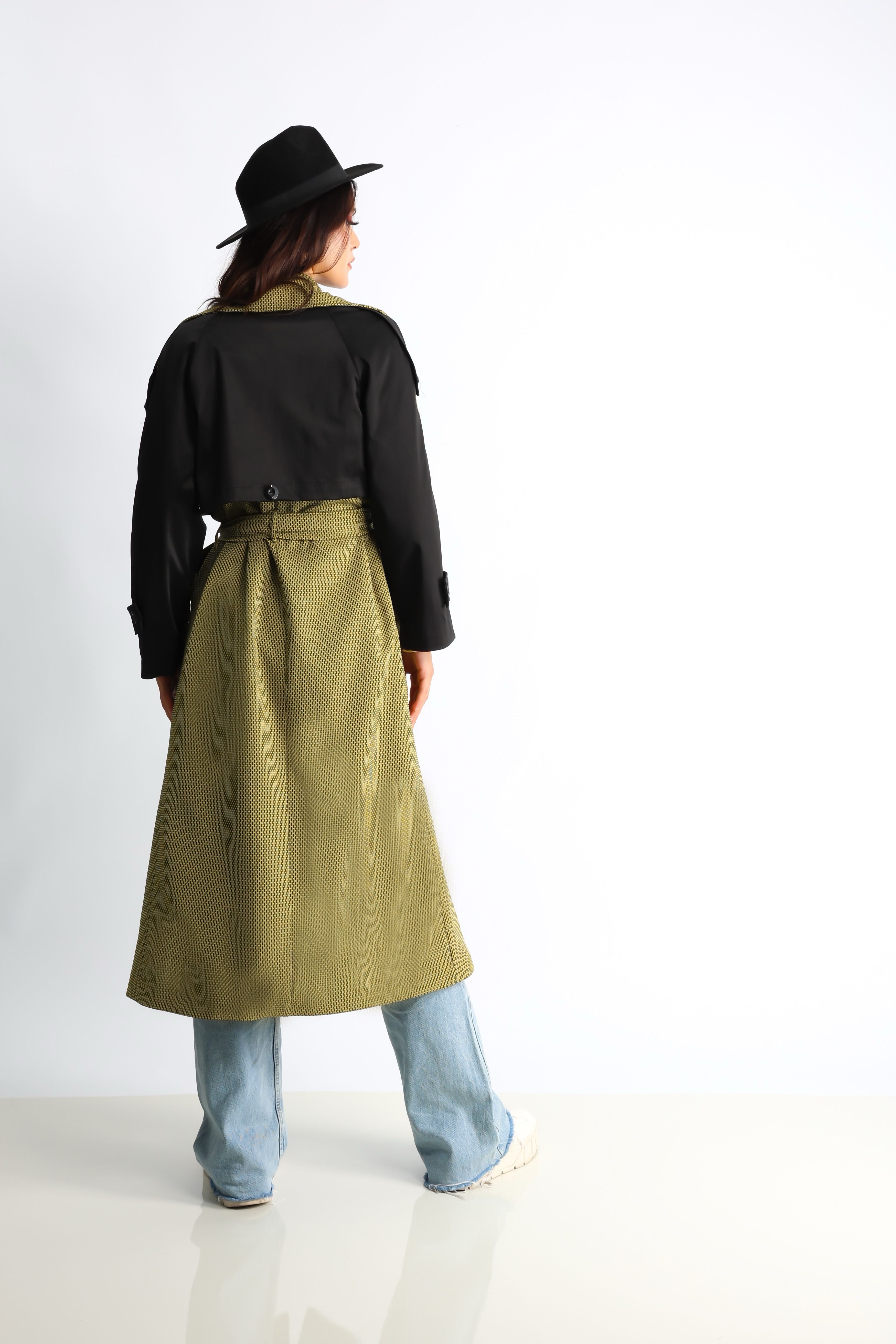 Trençkot Tasarım Oversize Astarlı Geniş Kesim Creed