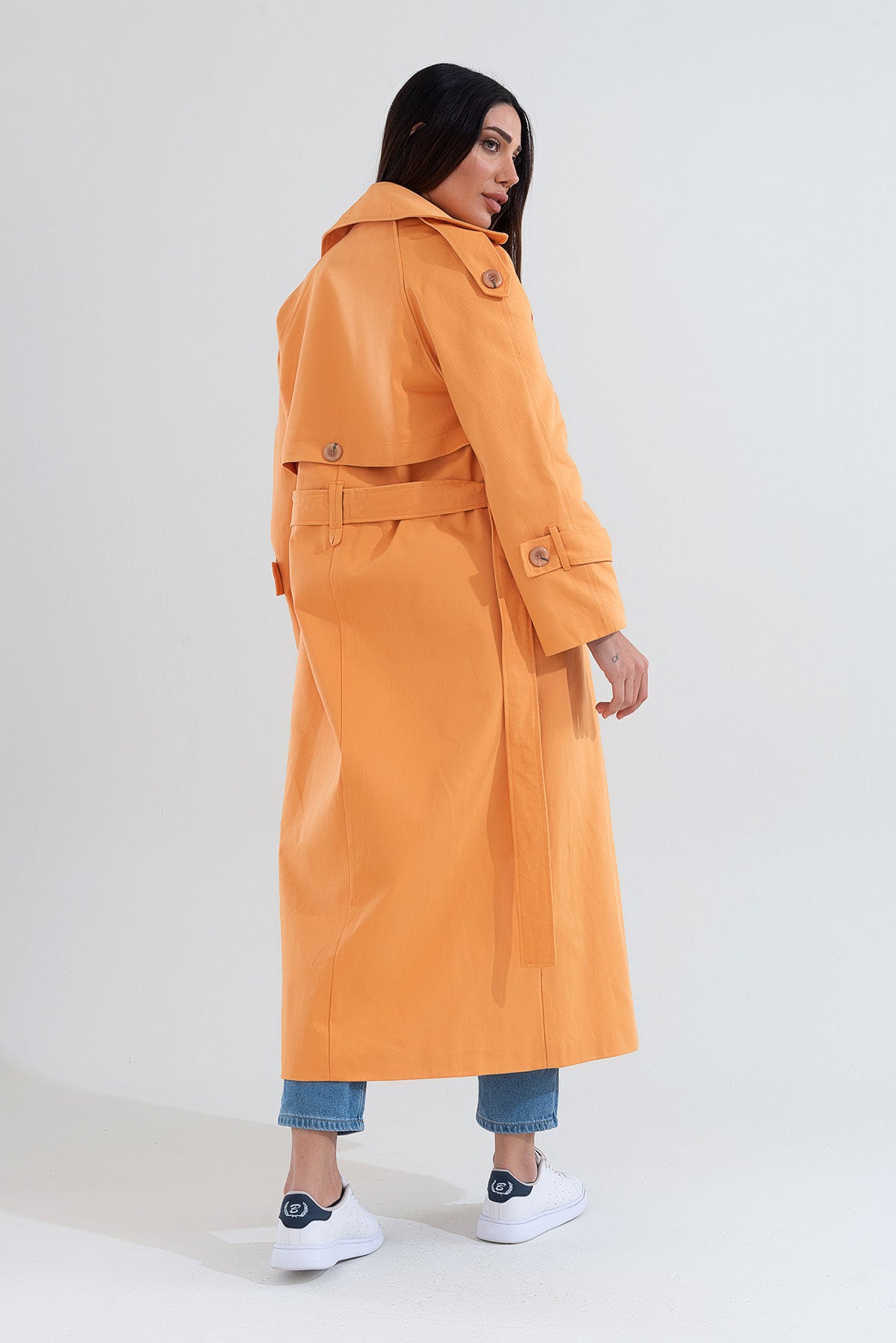 Trençkot Tasarım Oversize Astarlı Geniş Kesim Creed