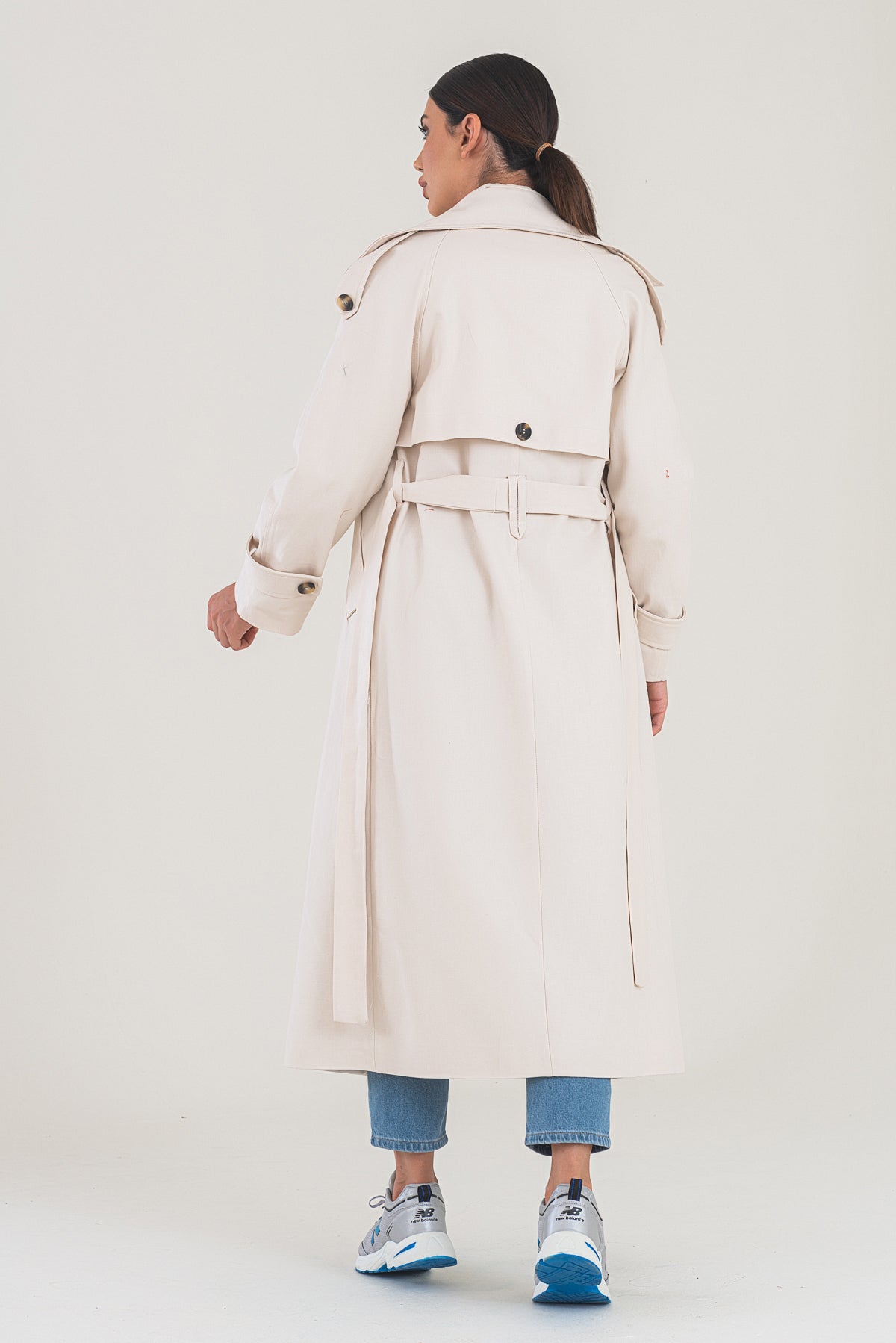 Trençkot Tasarım Oversize Astarlı Geniş Kesim Creed