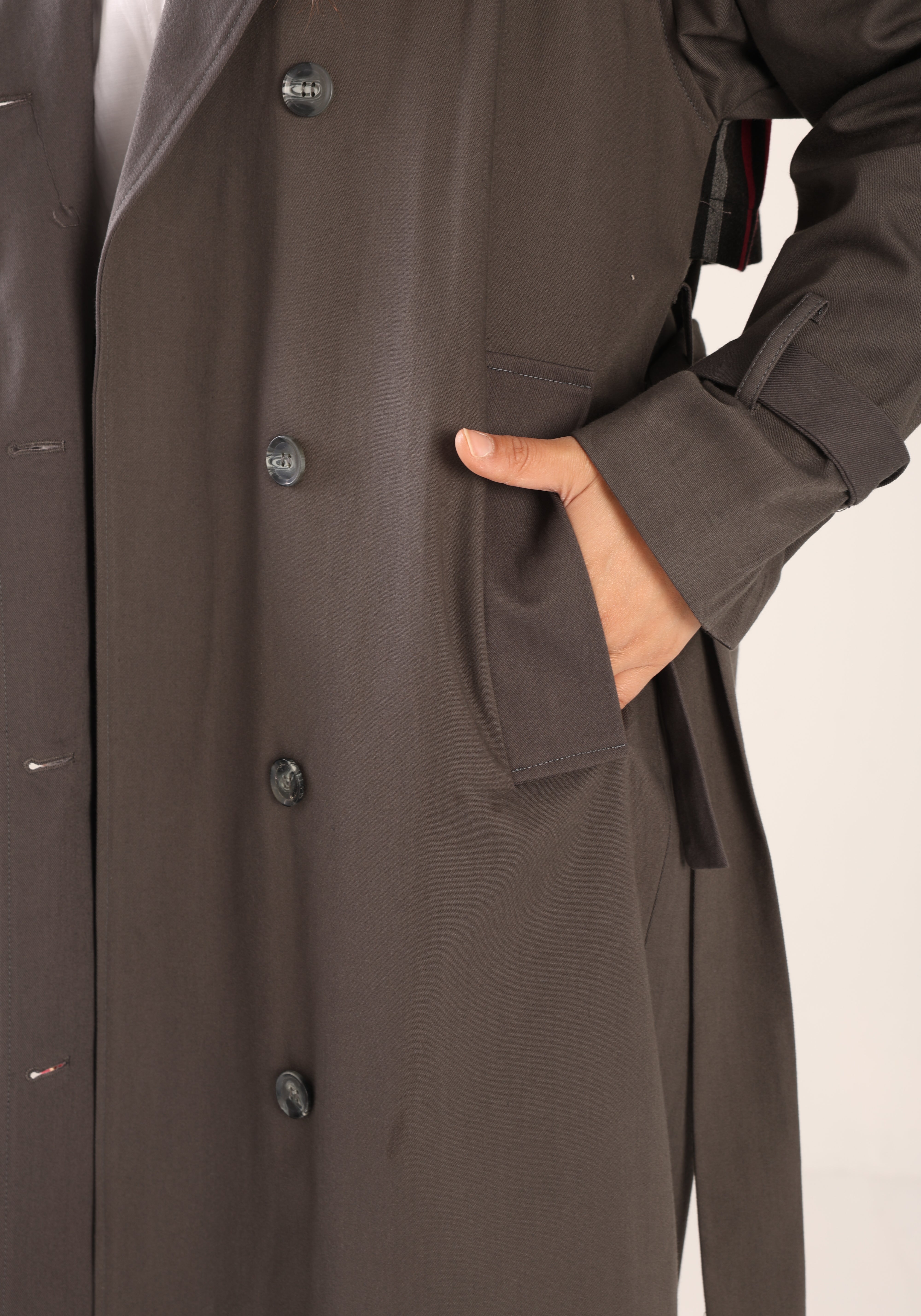 Trençkot Tasarım Oversize Astarlı Geniş Kesim