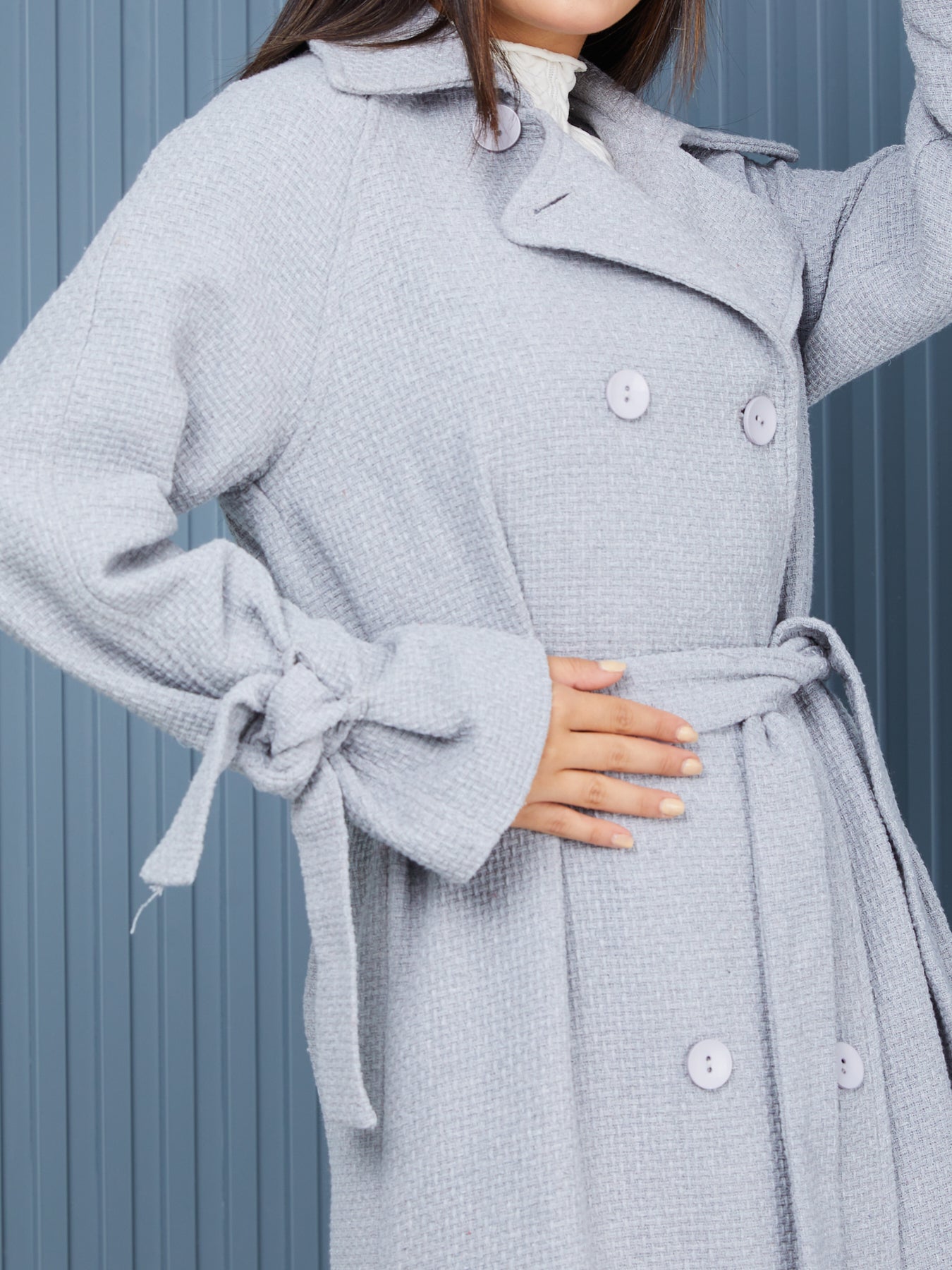 Palto-Kaban Oversize Astarlı Geniş Kesim Reglan Kol