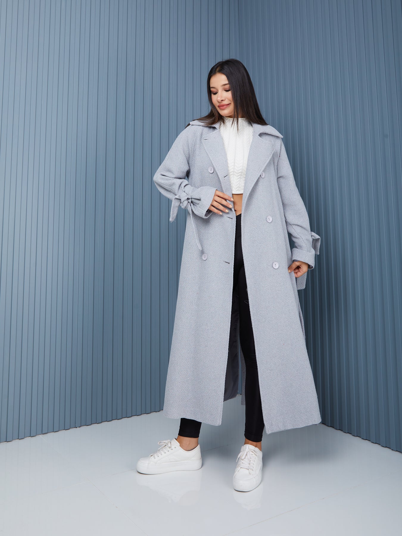 Palto-Kaban Oversize Astarlı Geniş Kesim Reglan Kol