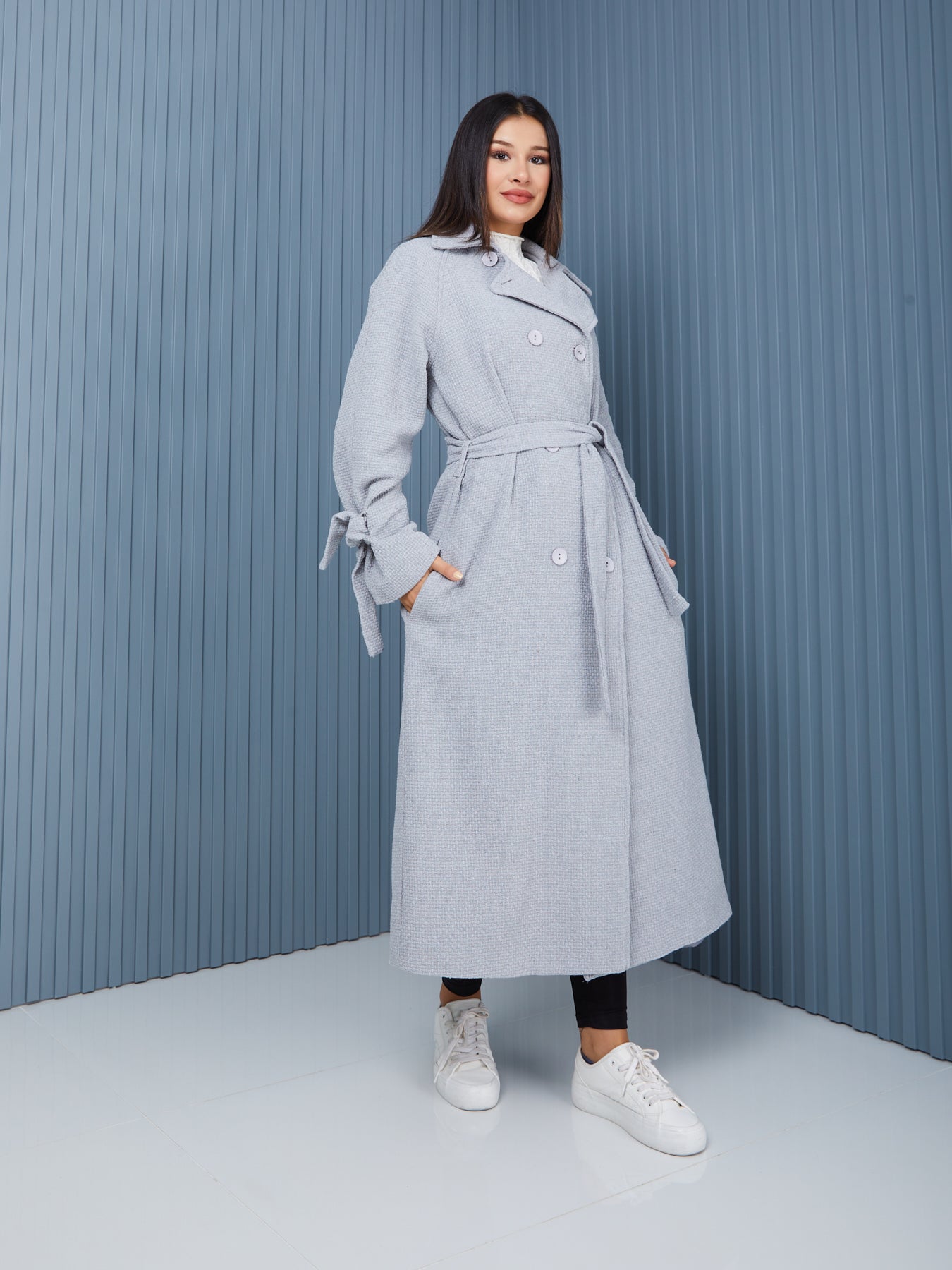 Palto-Kaban Oversize Astarlı Geniş Kesim Reglan Kol