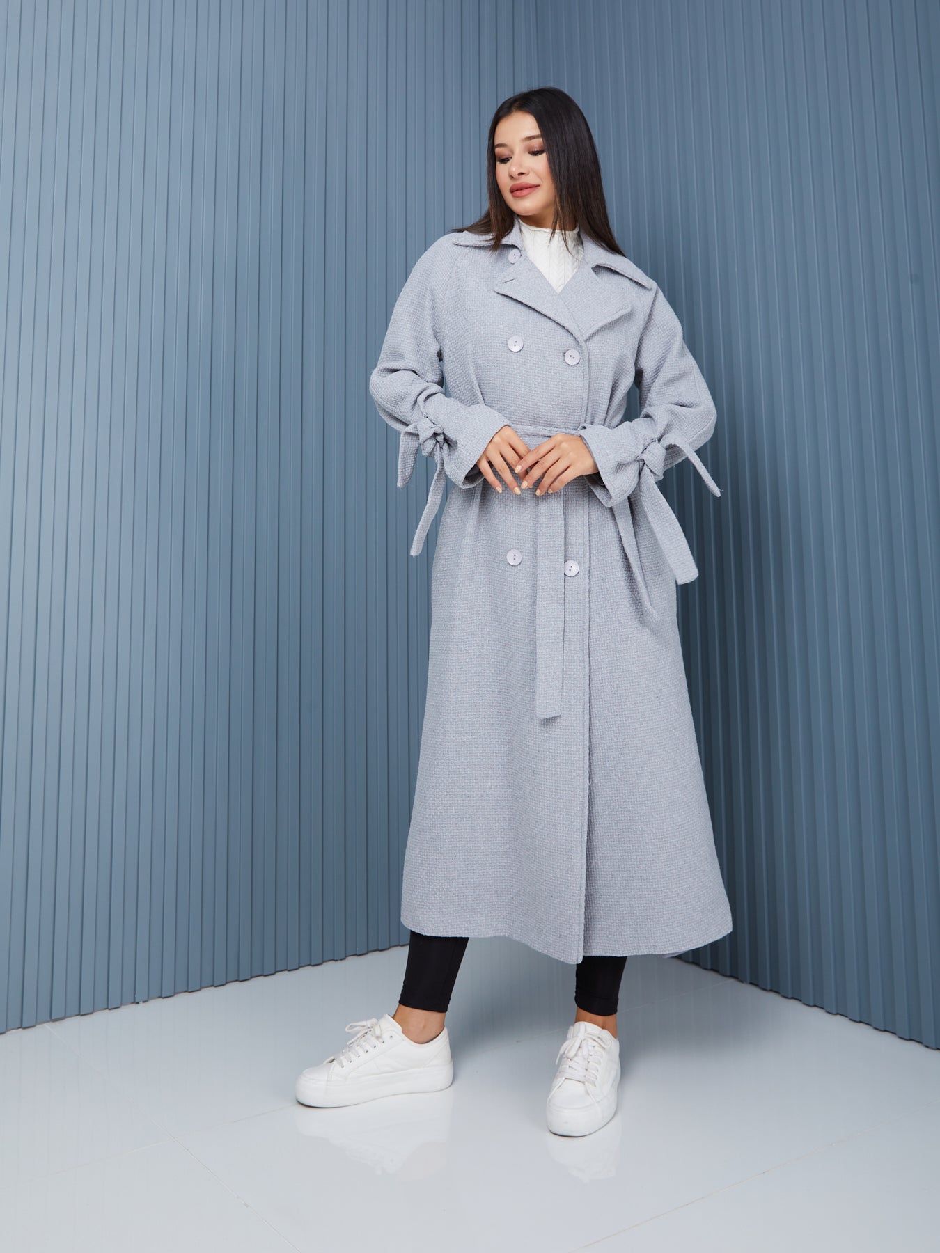 Palto-Kaban Oversize Astarlı Geniş Kesim Reglan Kol