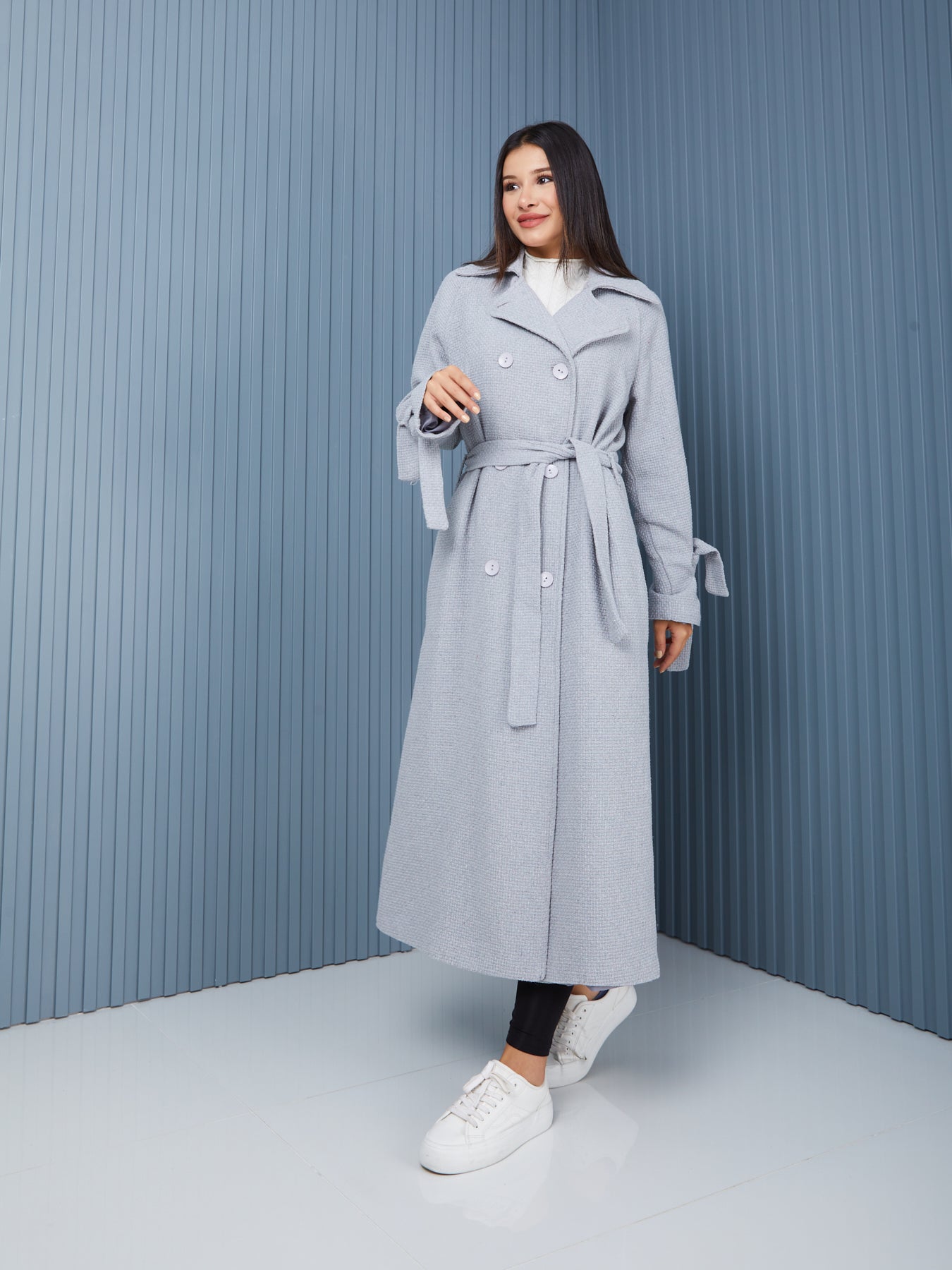 Palto-Kaban Oversize Astarlı Geniş Kesim Reglan Kol