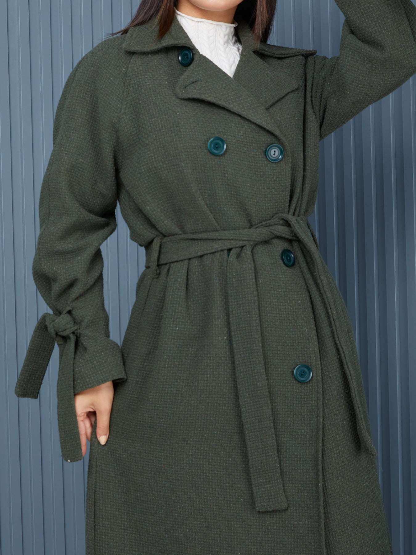 Palto-Kaban Oversize Astarlı Geniş Kesim Reglan Kol