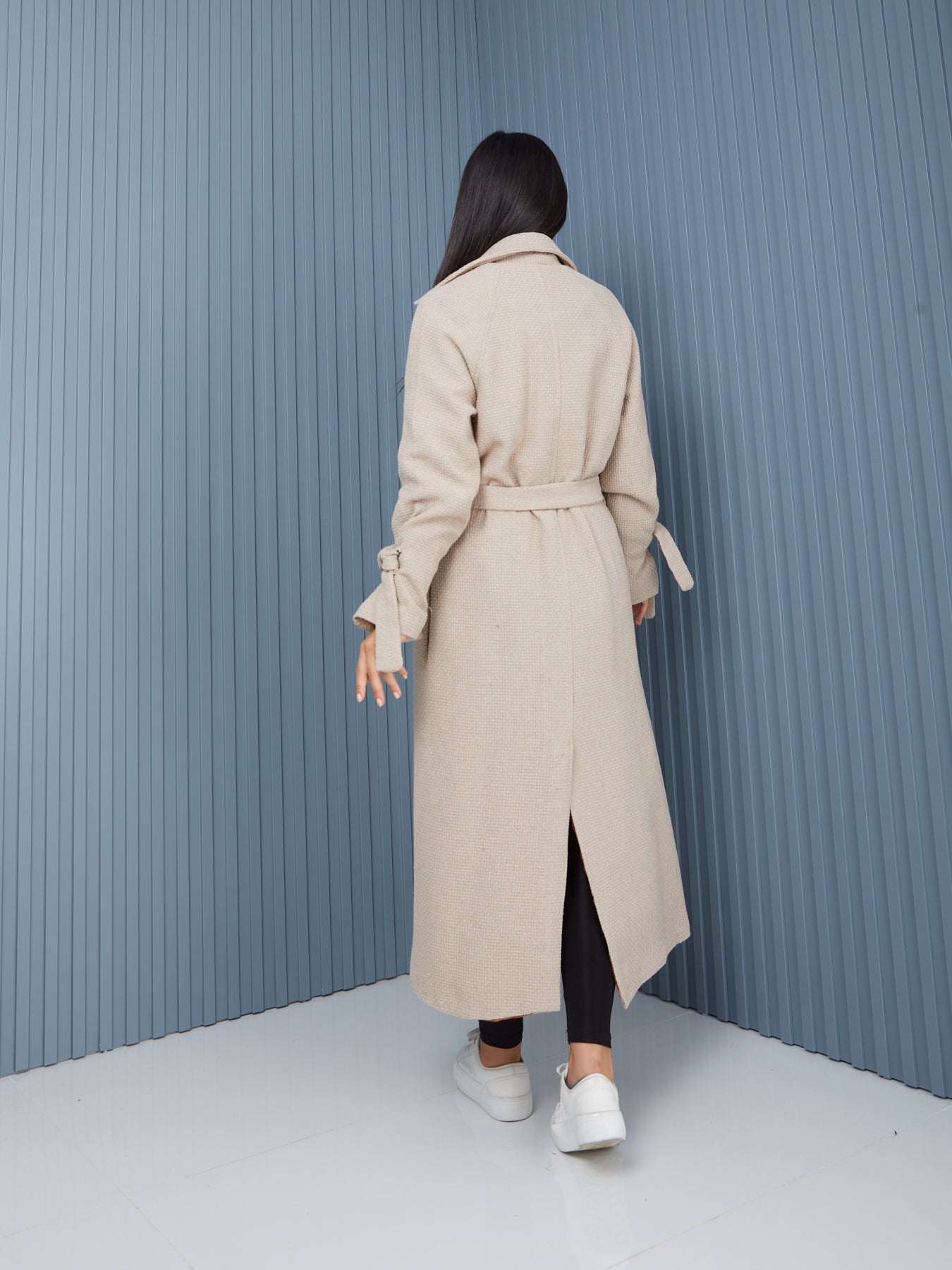 Palto-Kaban Oversize Astarlı Geniş Kesim Reglan Kol