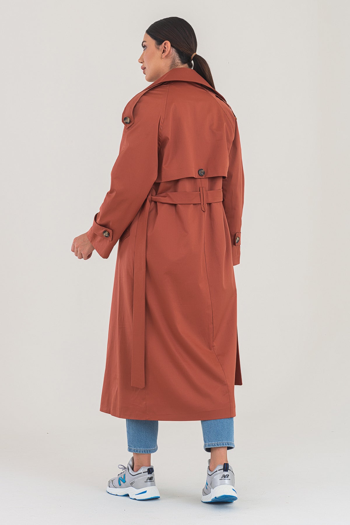 Trençkot Tasarım Oversize Astarlı Geniş Kesim Creed