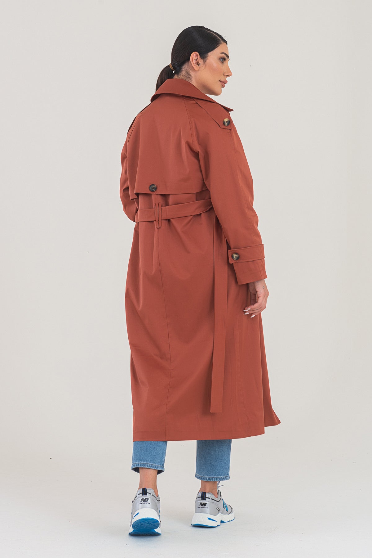Trençkot Tasarım Oversize Astarlı Geniş Kesim Creed