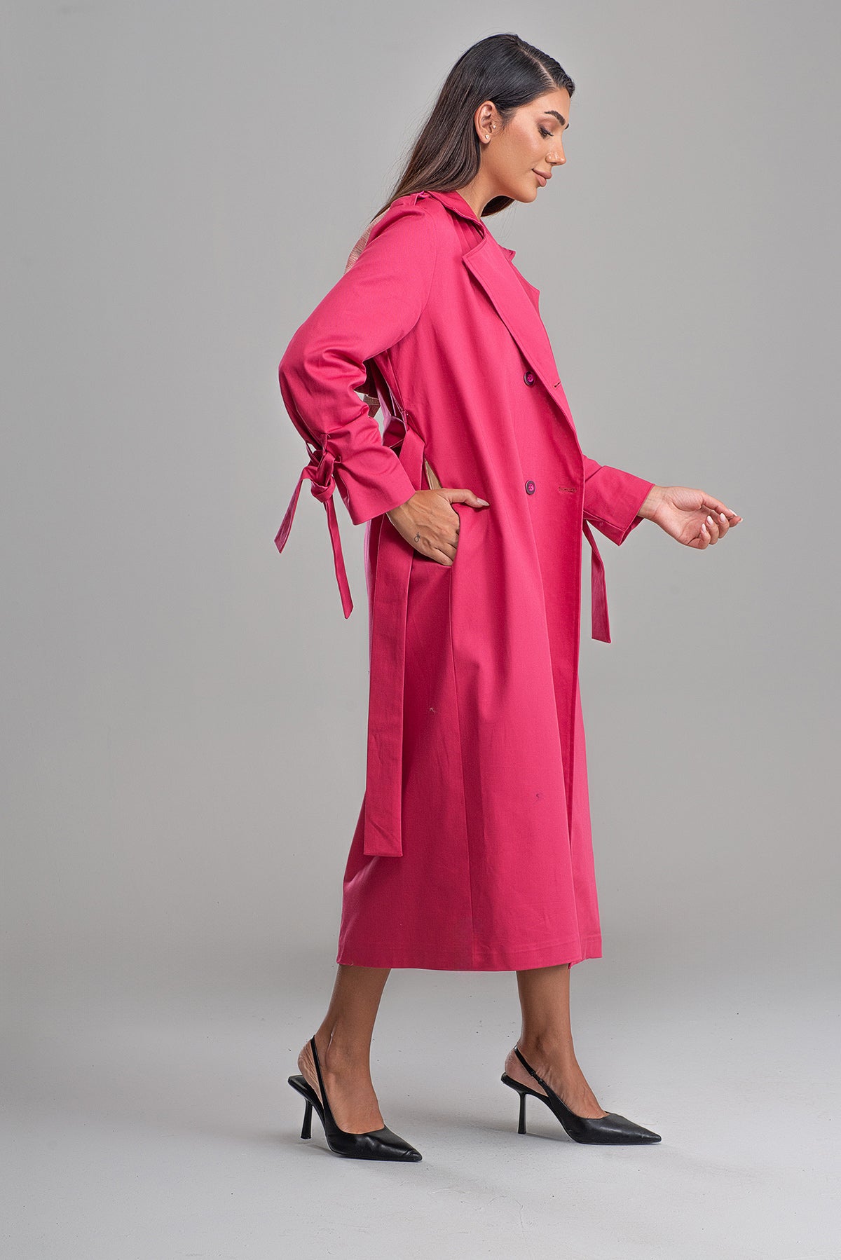 Trençkot Oversize Astarlı Rüzgarlık Detaylı Geniş Kesim Tasarım Nora