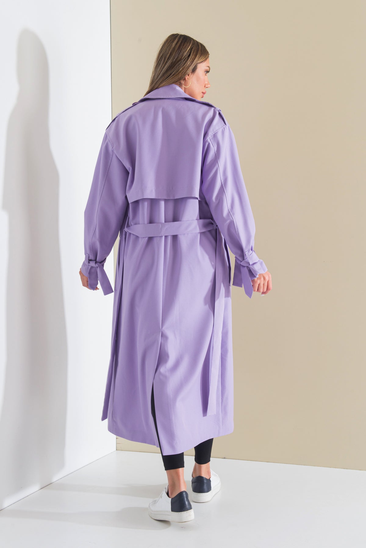 Trençkot Oversize Astarlı Geniş Kesim Pelerin Detaylı Arrow