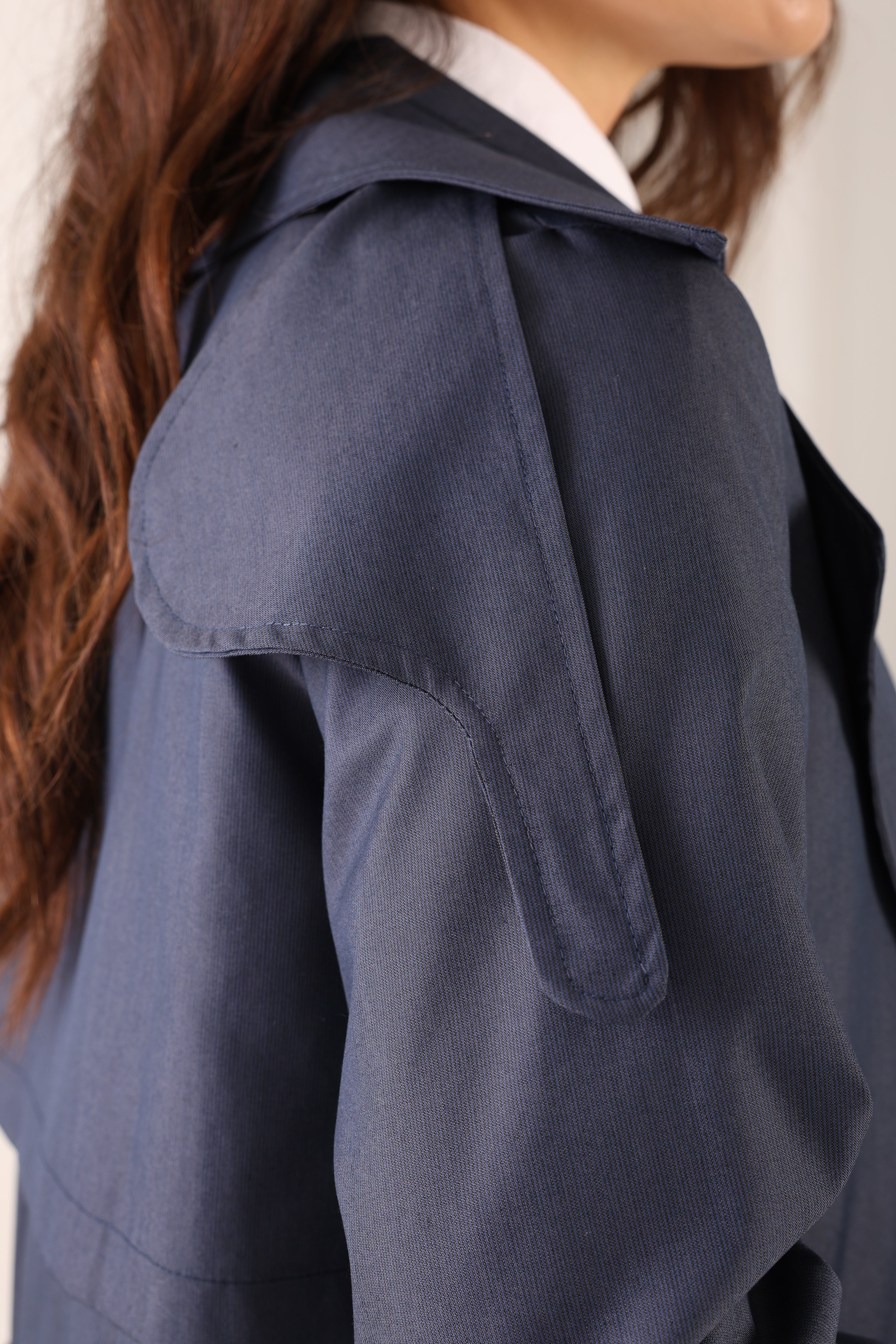 Trençkot Oversize Astarlı Geniş Kesim Parrot