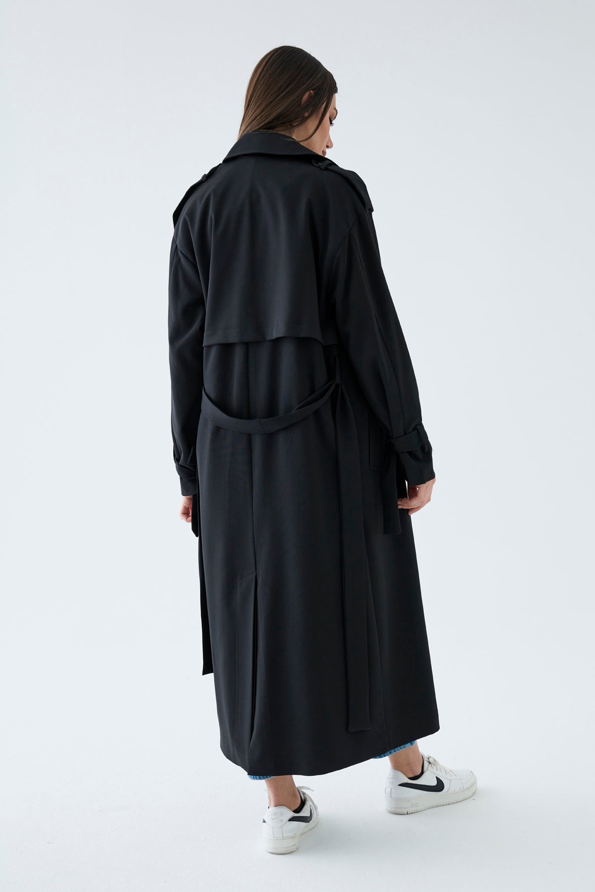 Trençkot Oversize Astarlı Geniş Kesim Arrow