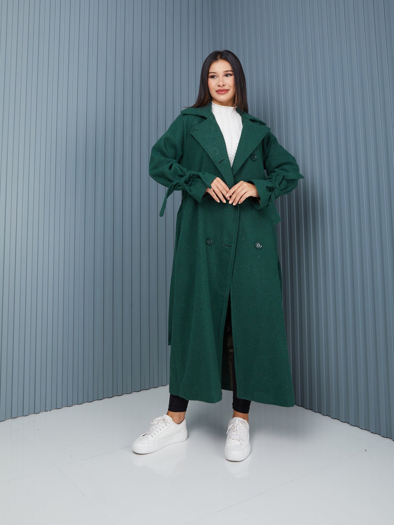 Palto-Kaban Oversize Astarlı Geniş Kesim Kaşe Reglan Kol