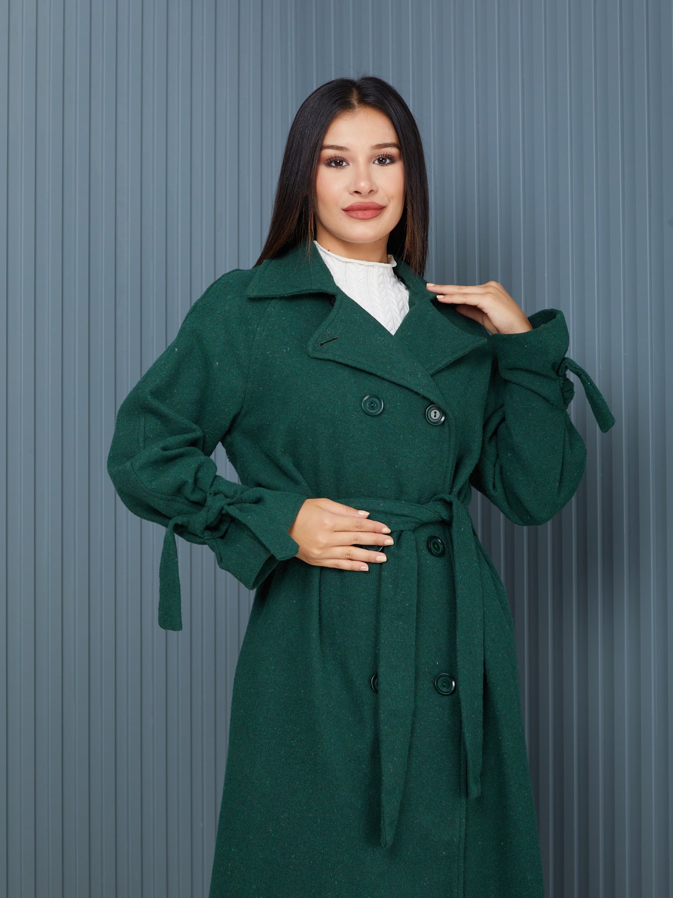 Palto-Kaban Oversize Astarlı Geniş Kesim Kaşe Reglan Kol