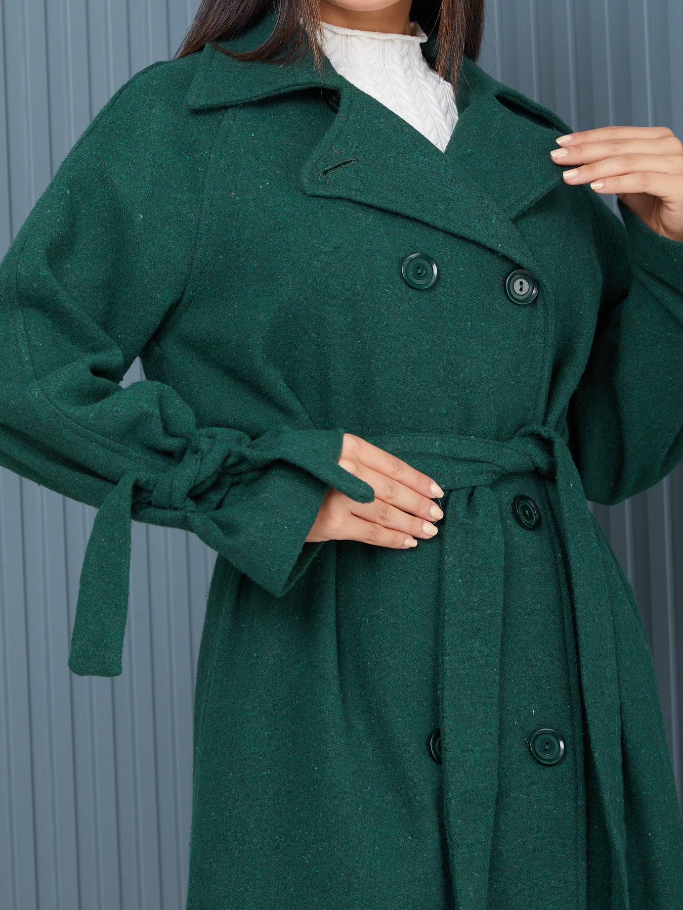 Palto-Kaban Oversize Astarlı Geniş Kesim Kaşe Reglan Kol