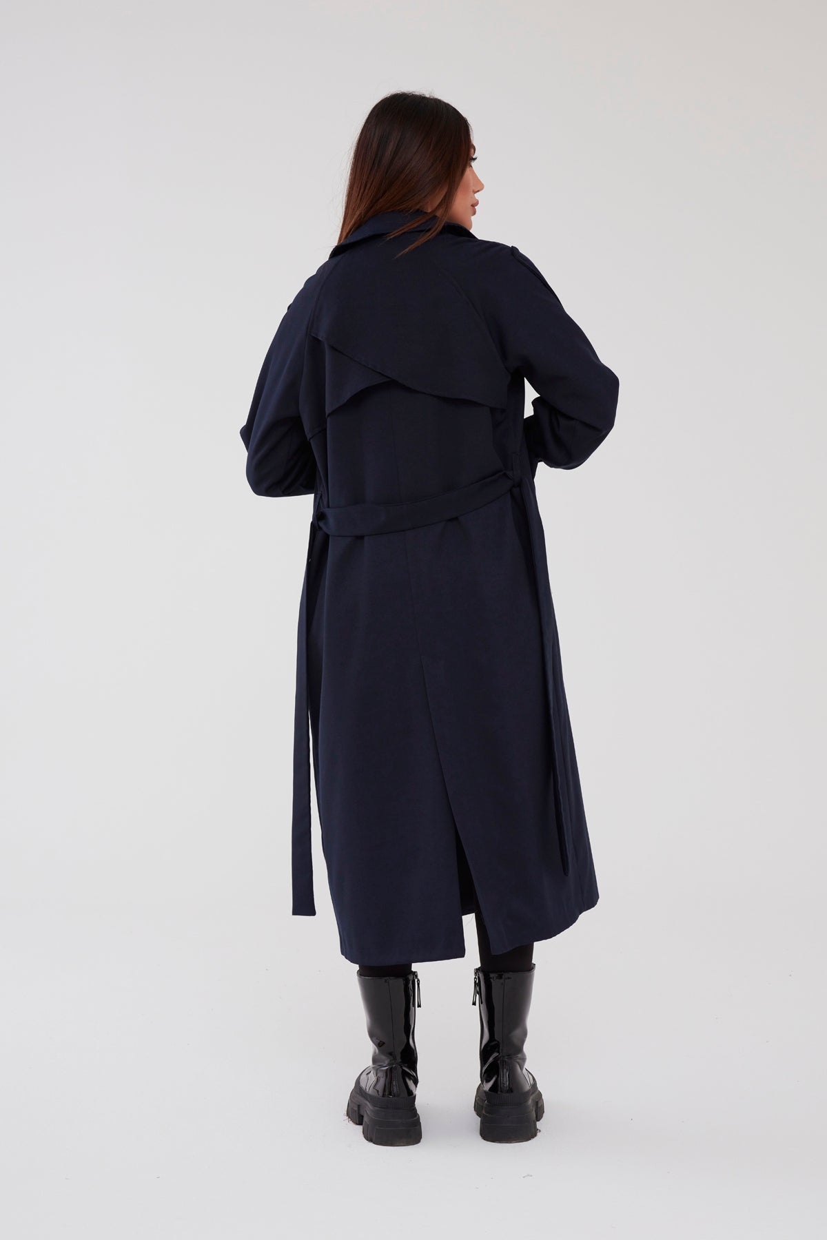 Trençkot Tasarım Oversize Astarlı Geniş Kesim Nidal