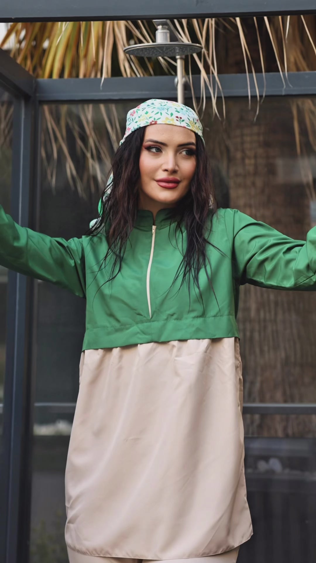 Kadın Tam Kapalı Tesettür Mayo Haşema