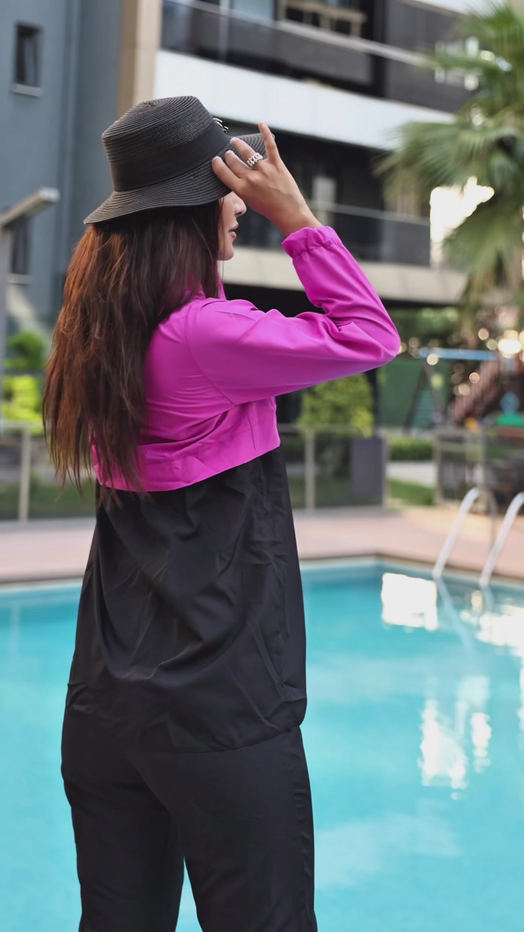 Kadın Tam Kapalı Tesettür Mayo Haşema